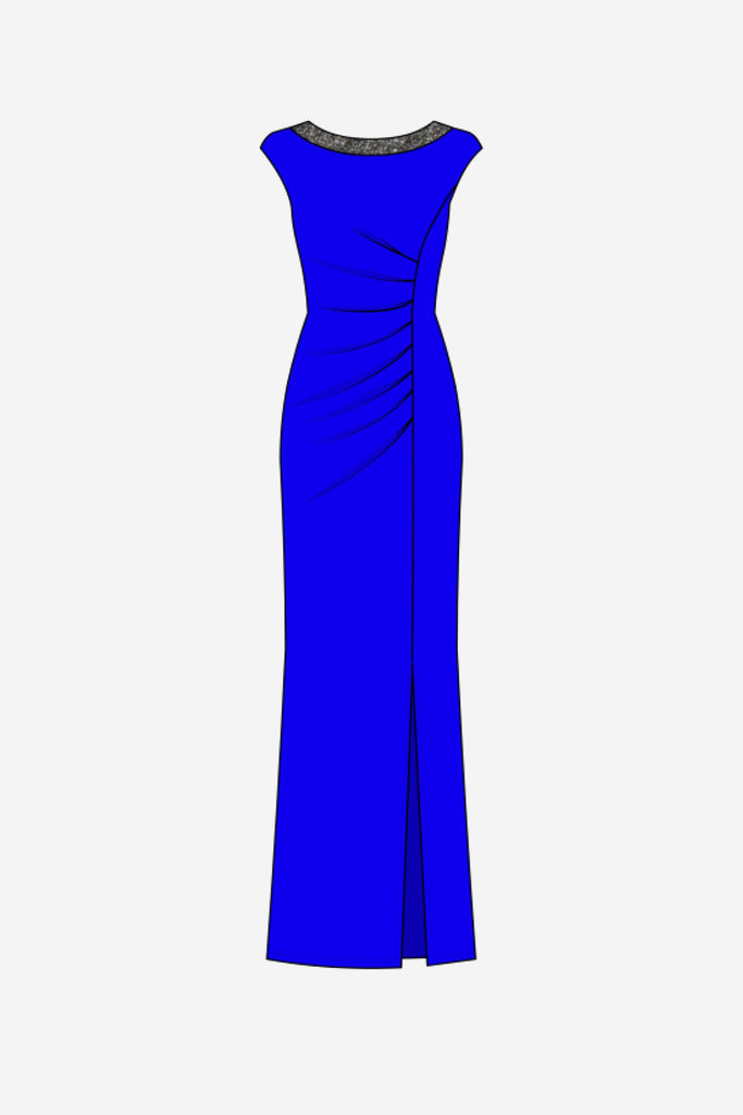 Dress with Embellished Neckline (JR1048)