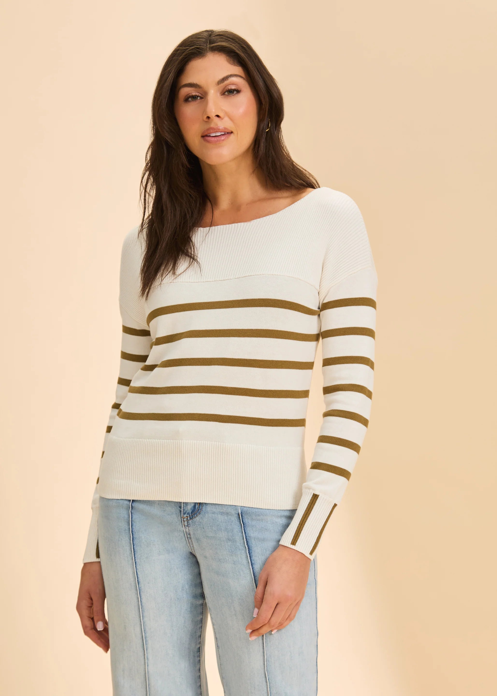 Long Sleeve Stripe Sweater (1955314)