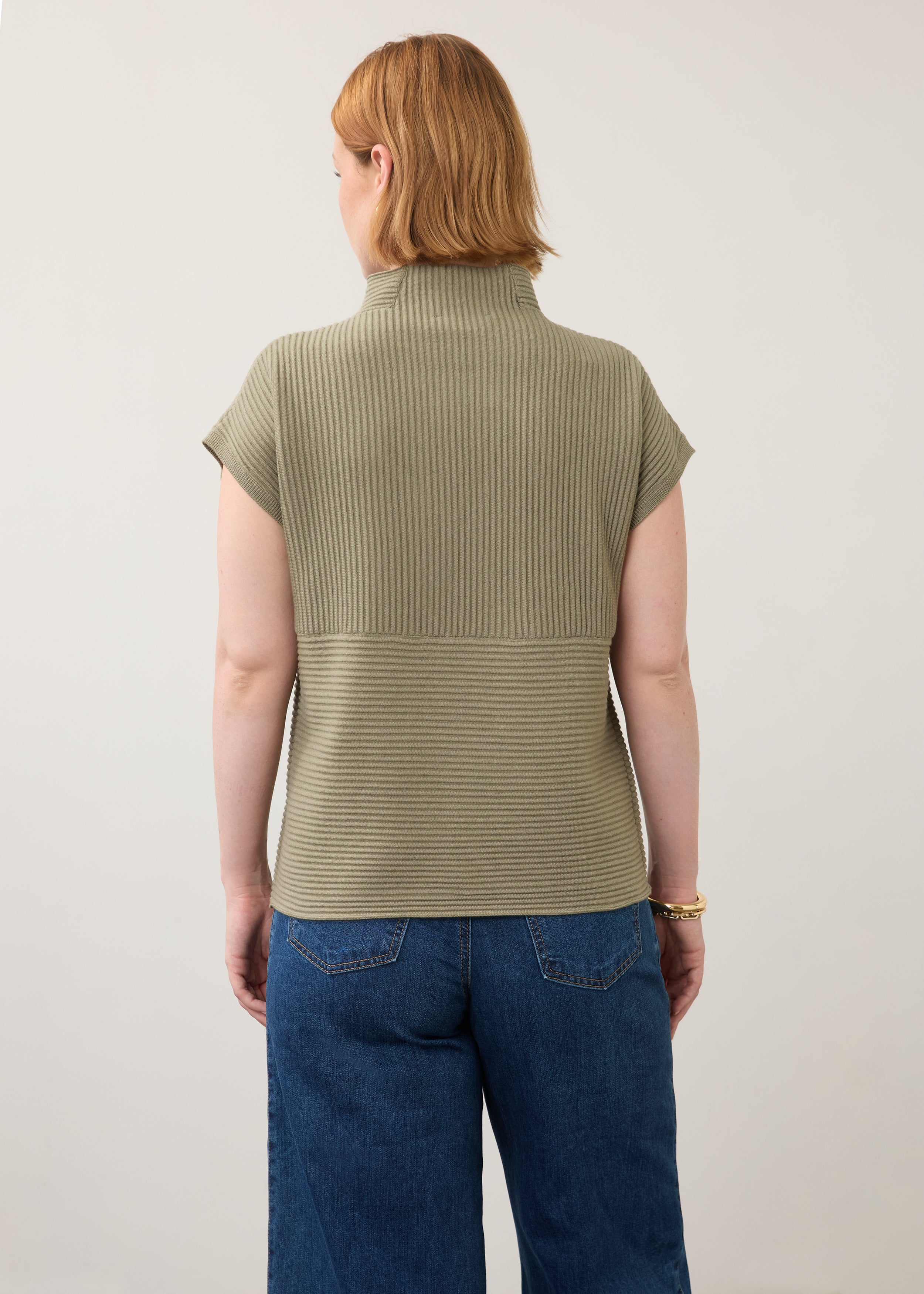 Ottoman Cap Sleeve Sweater (1012203)