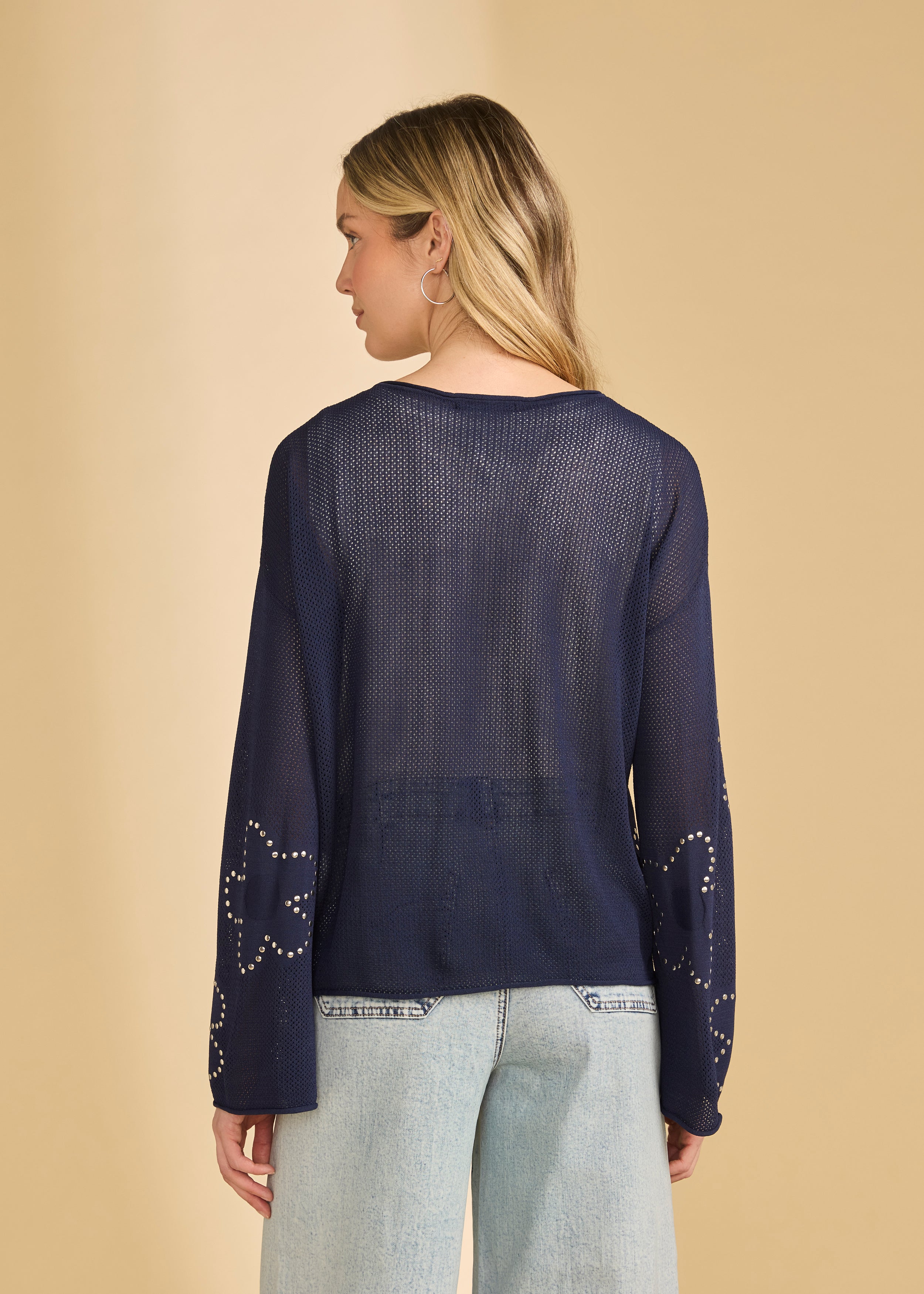 Fine Gauge Embellished Sweater (1060328)