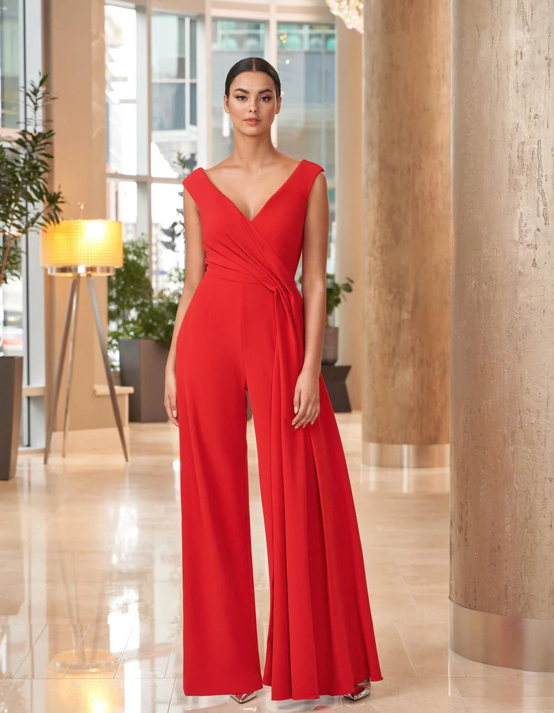 Deep V Neck Long Jumpsuit (AD0001)