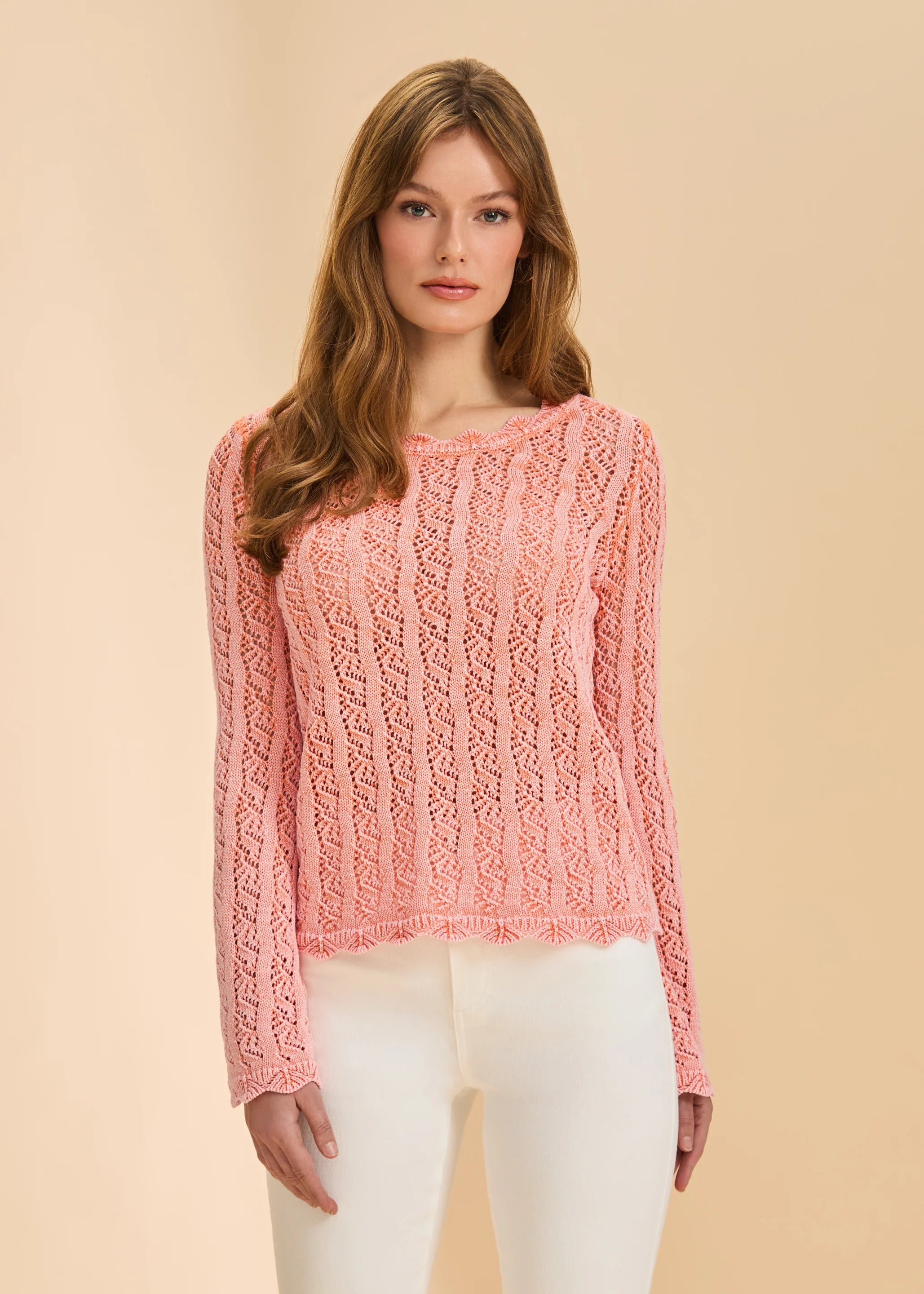 Long Sleeve Garment Dye Sweater (1467314)