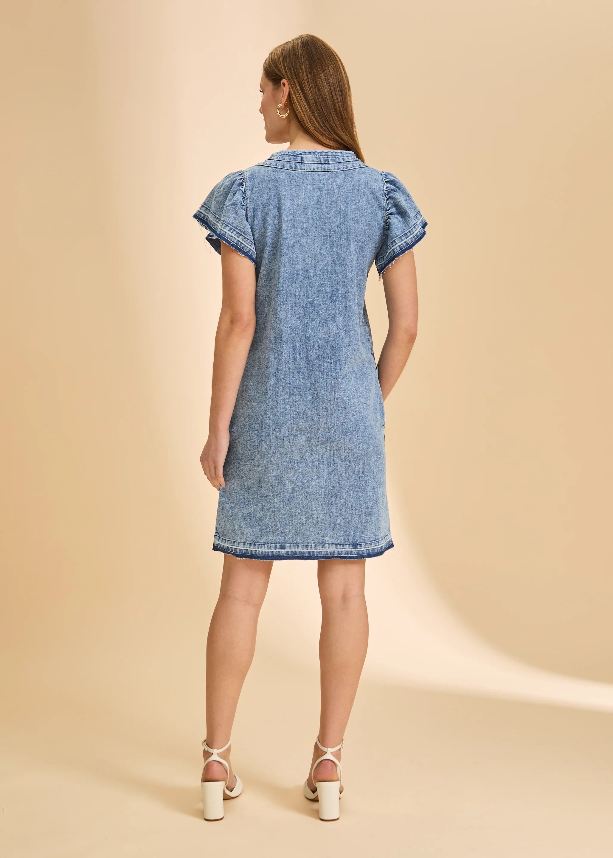 Chambray Shift Dress (7687992)