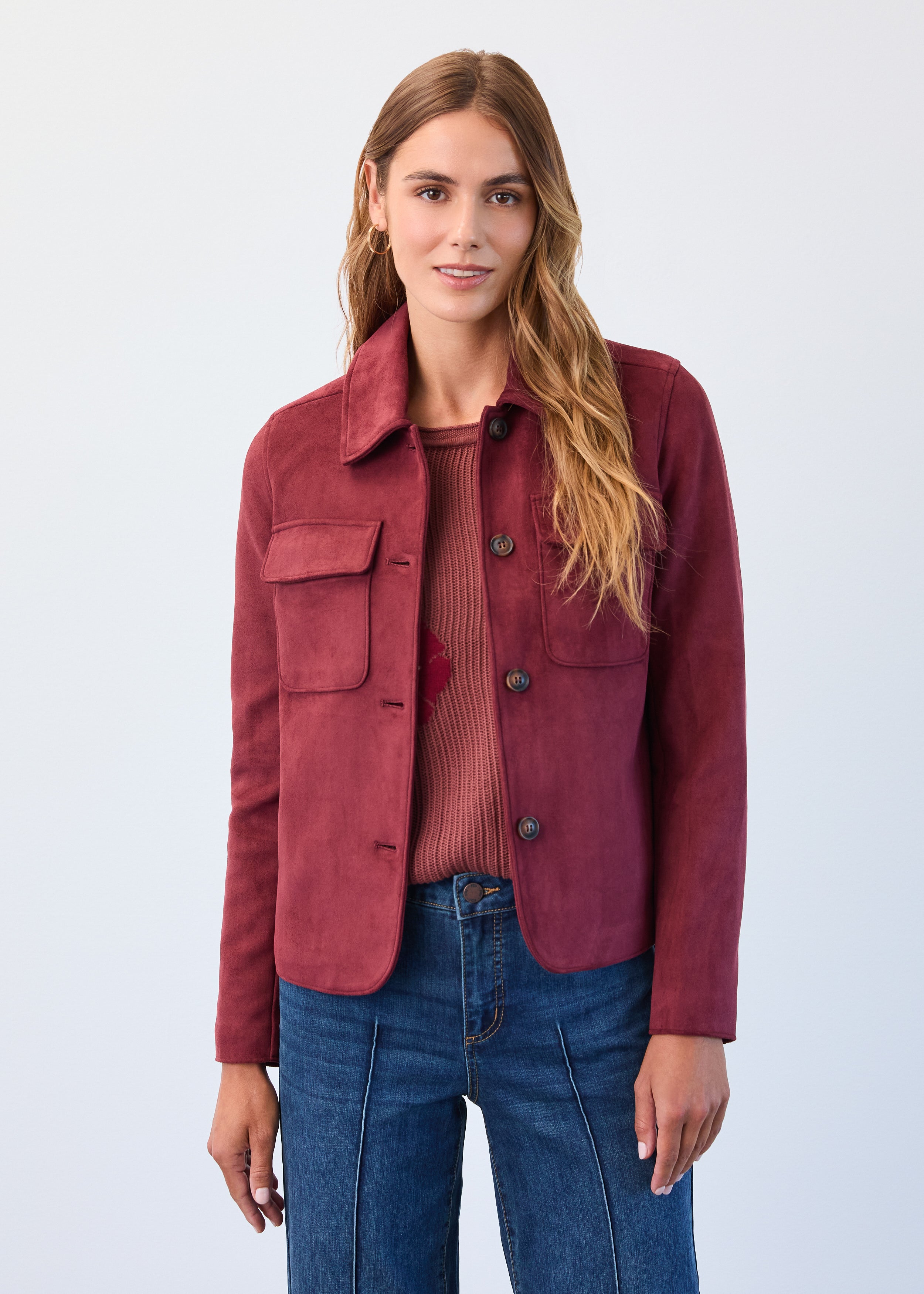 Faux Suede Jacket (1926159)