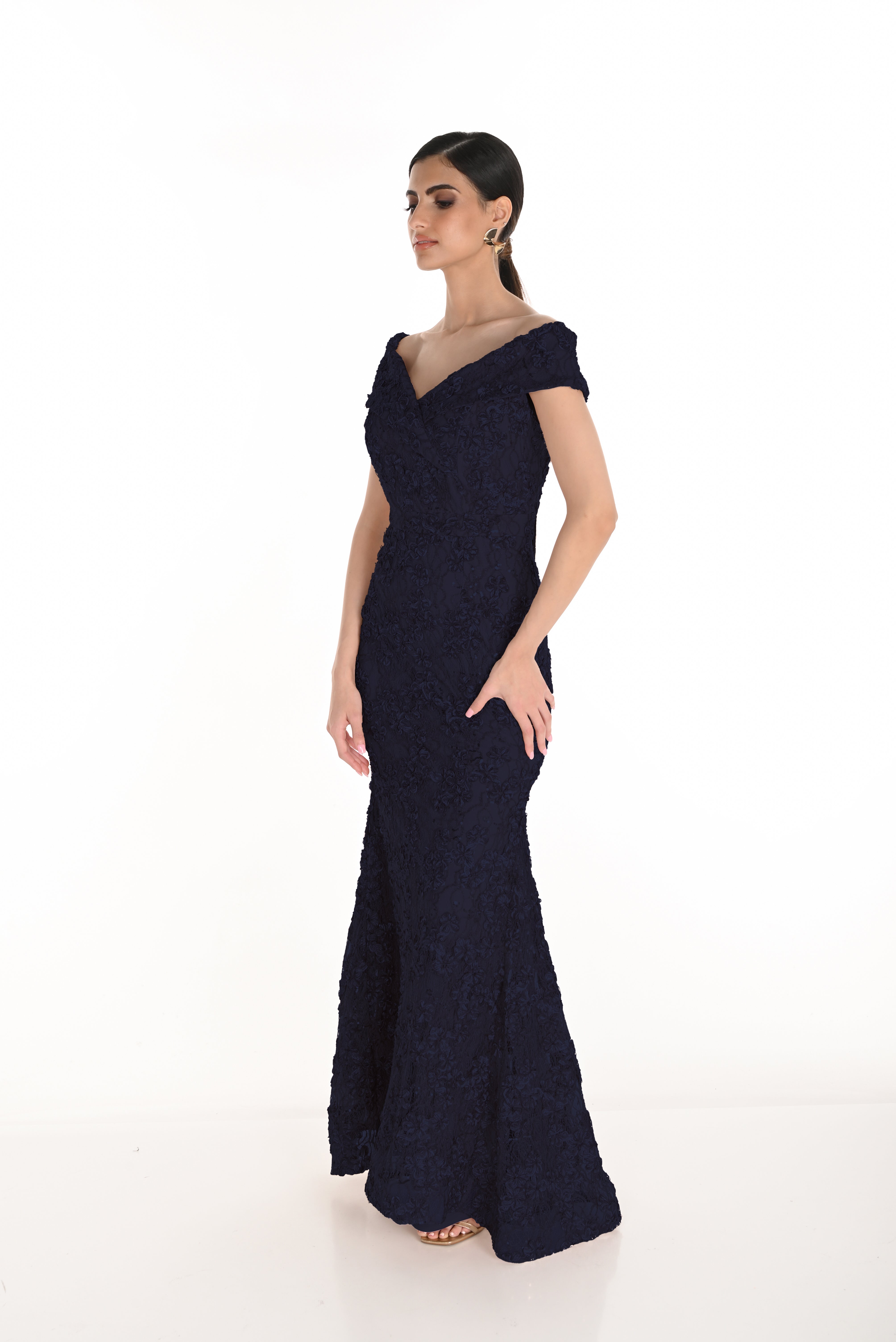 V Neck Gown (FL0176)