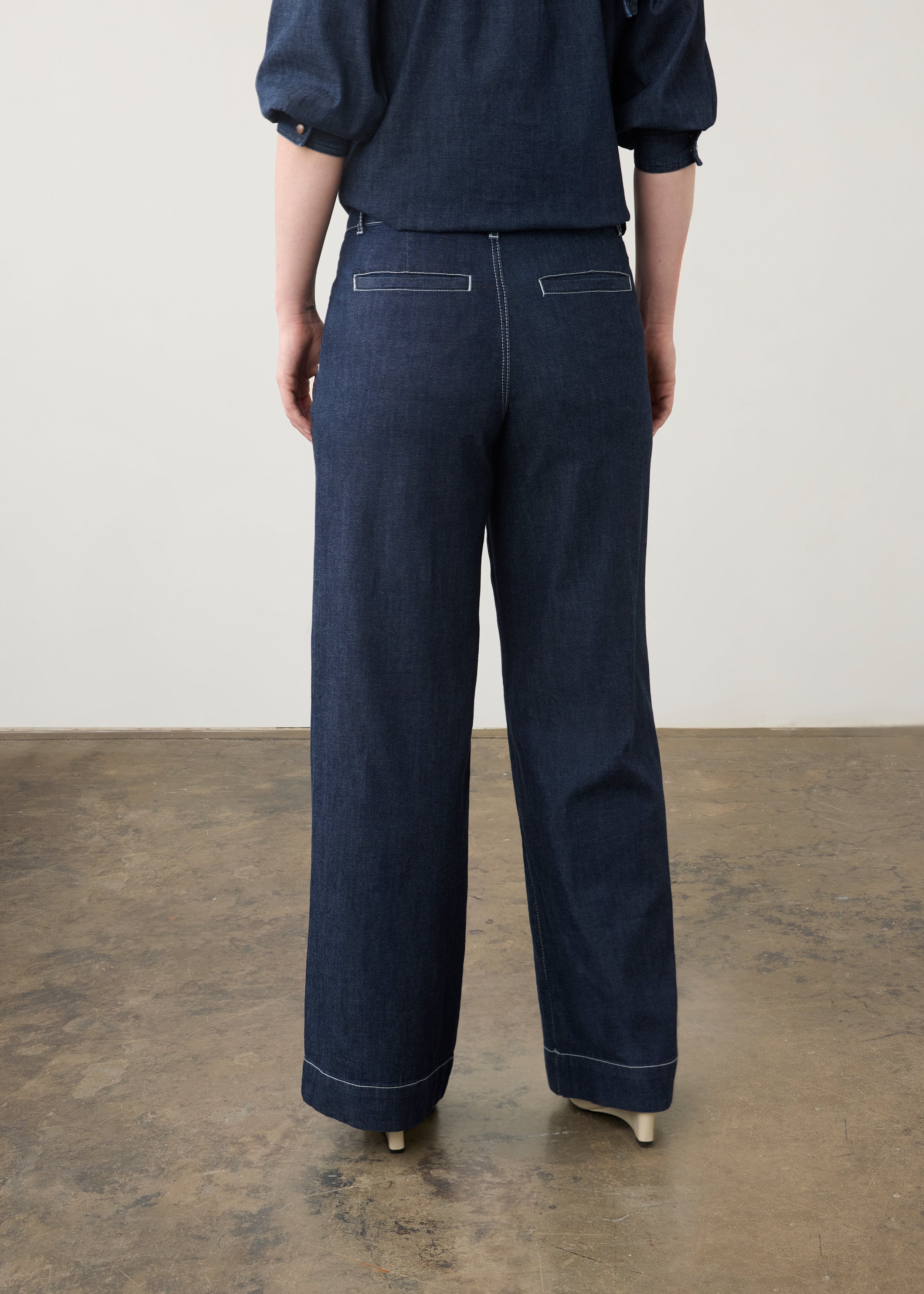 Mid Rise Pleated Wide Leg (2227992)
