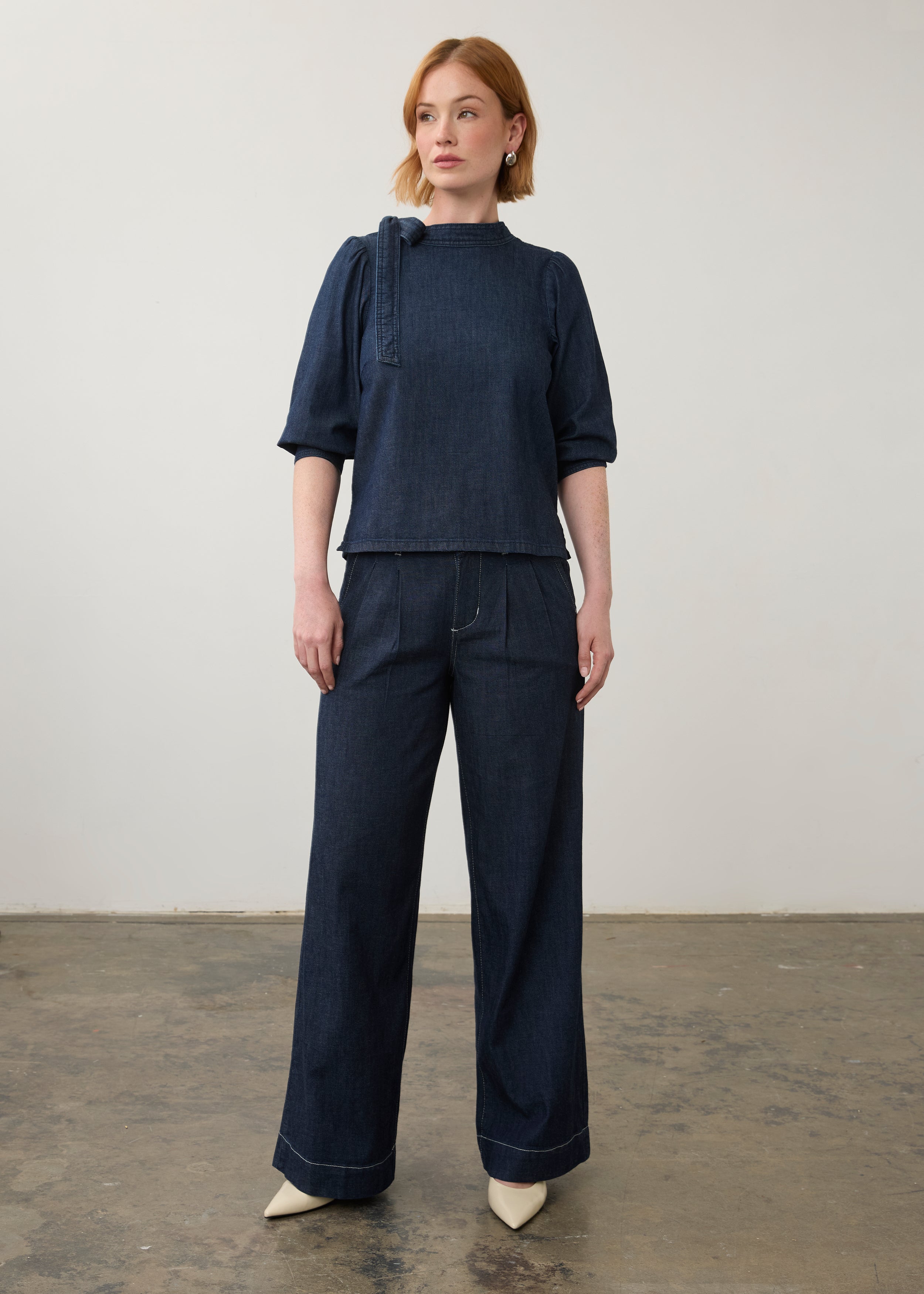 Mid Rise Pleated Wide Leg (2227992)
