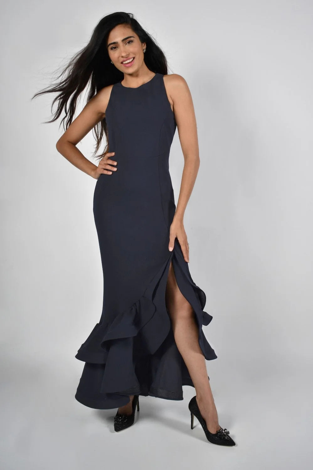 Ruffle Hem Gown (FL0154)