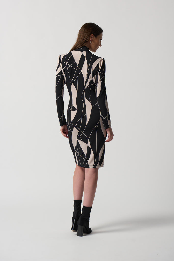 Abstract Print Dress (233104)