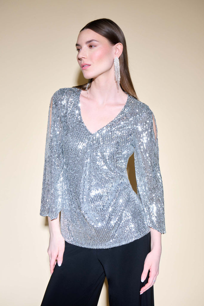 Sequin Bell Sleeve Top (JR1075)