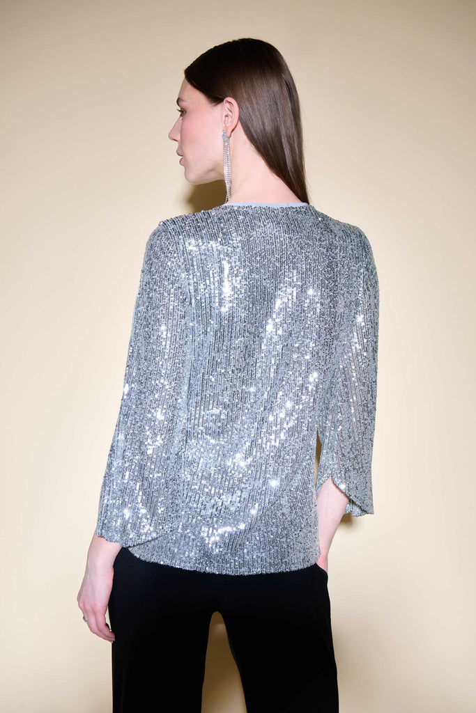 Sequin Bell Sleeve Top (JR1075)