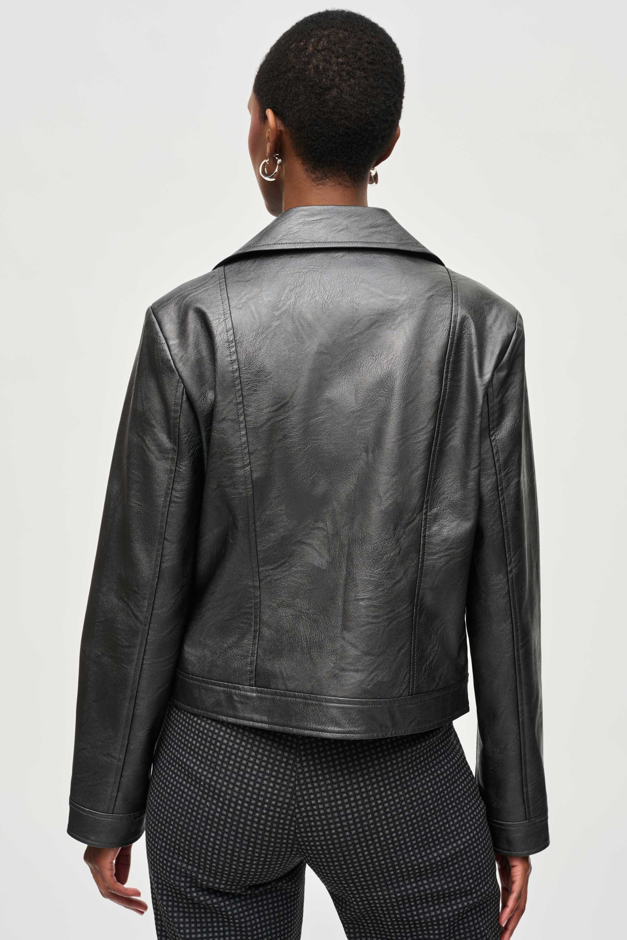 新品　LUSTER FAKE LEATHER JACKET 8seconds Coloration Fake Leather Biker Jacket Dark Brown