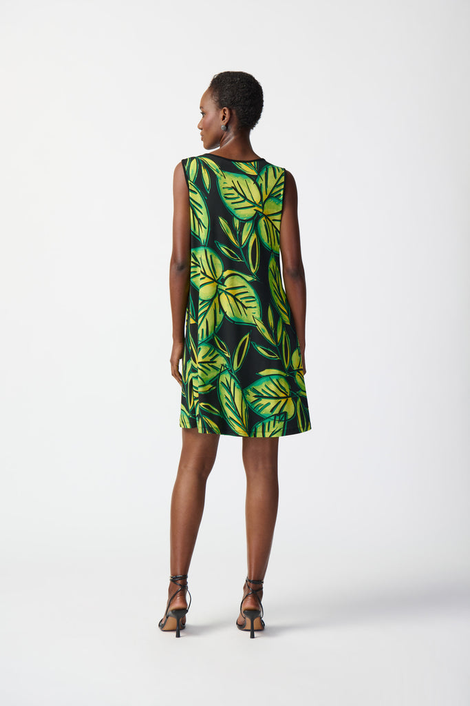 Tropical Print A Line Dress (241119)