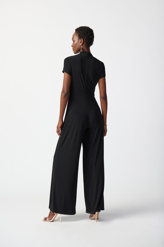 Silky Knit Wide Leg Jumpsuit (241139)