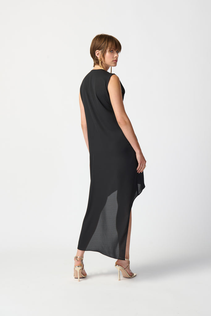 Georgette High-Low Sleeveless Dress (241260)