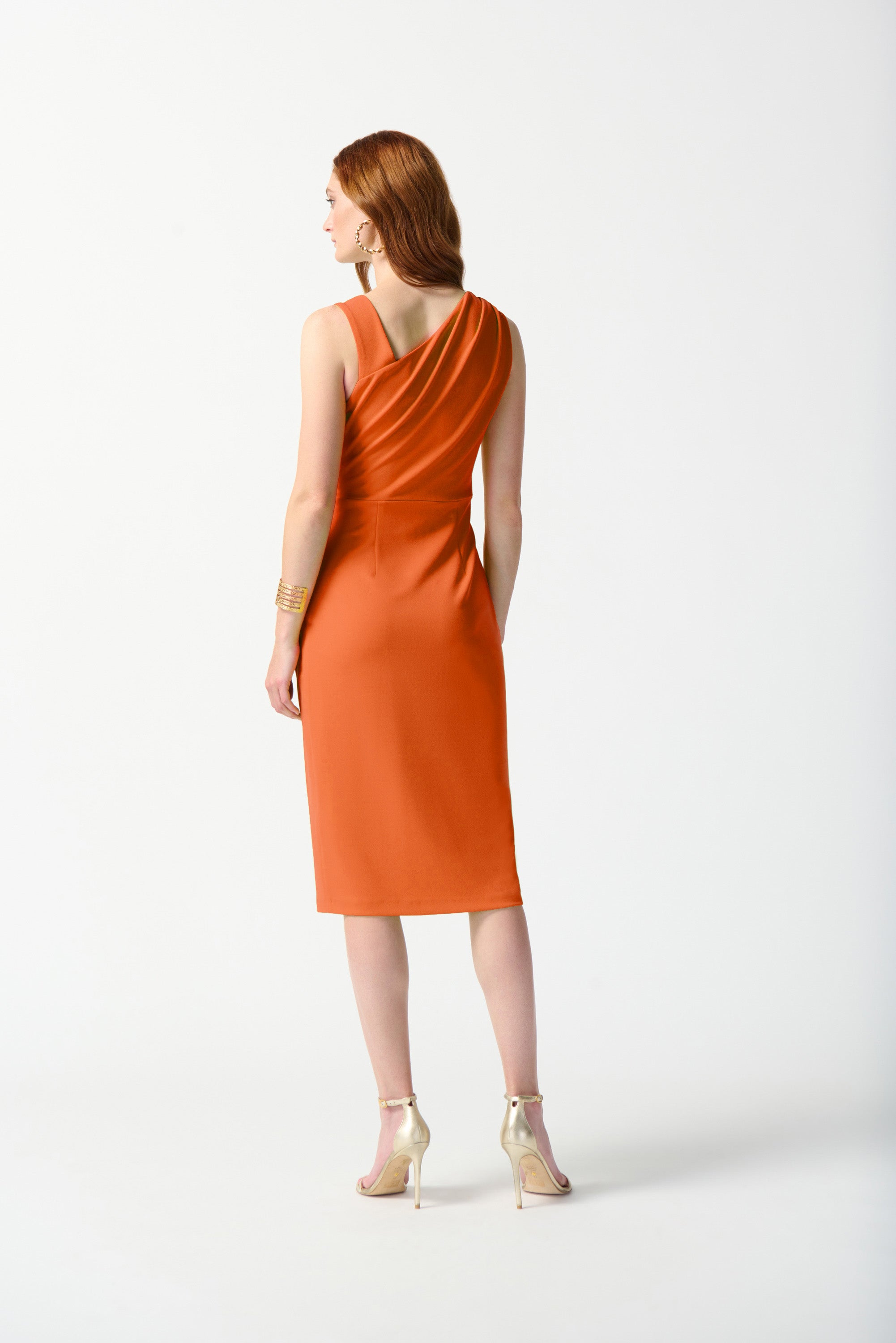 Scuba Crepe Sleeveless Sheath Dress (242234)