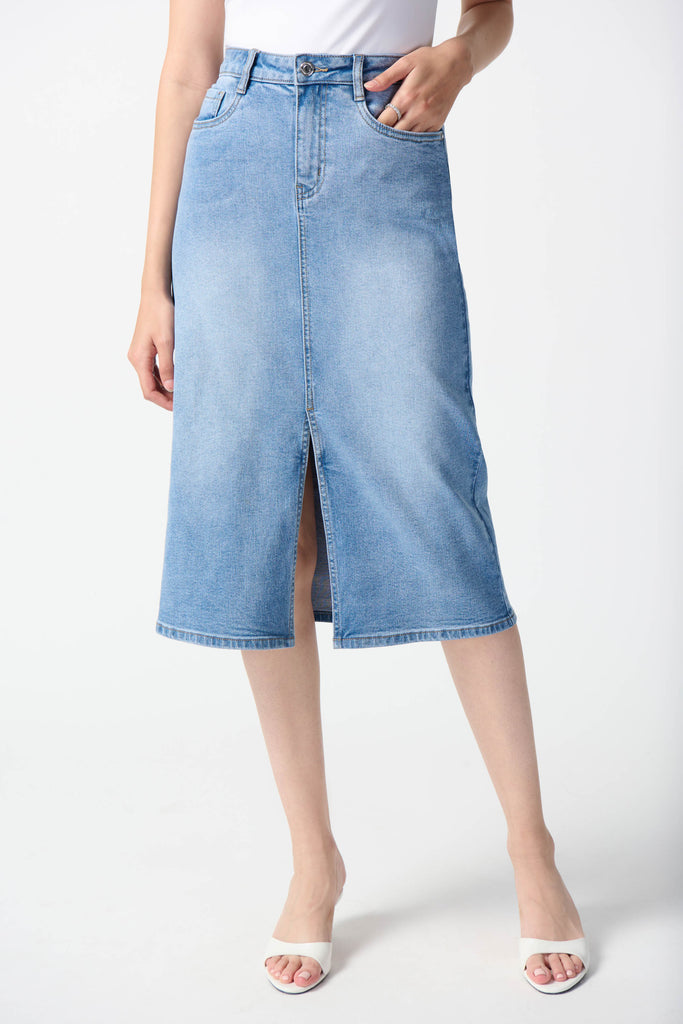 Denim A-Line Skirt (242919)