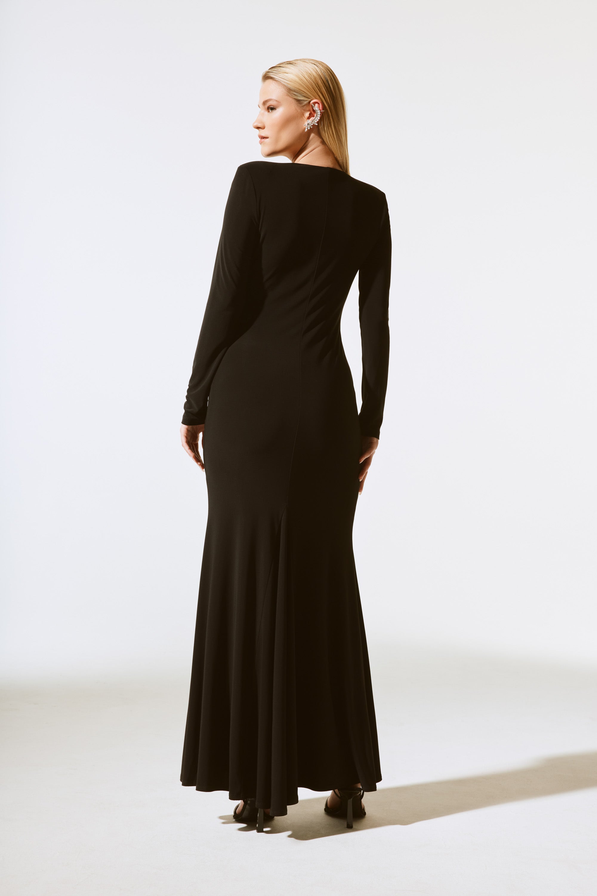 Silky Knit Trumpet Gown (JR1113)