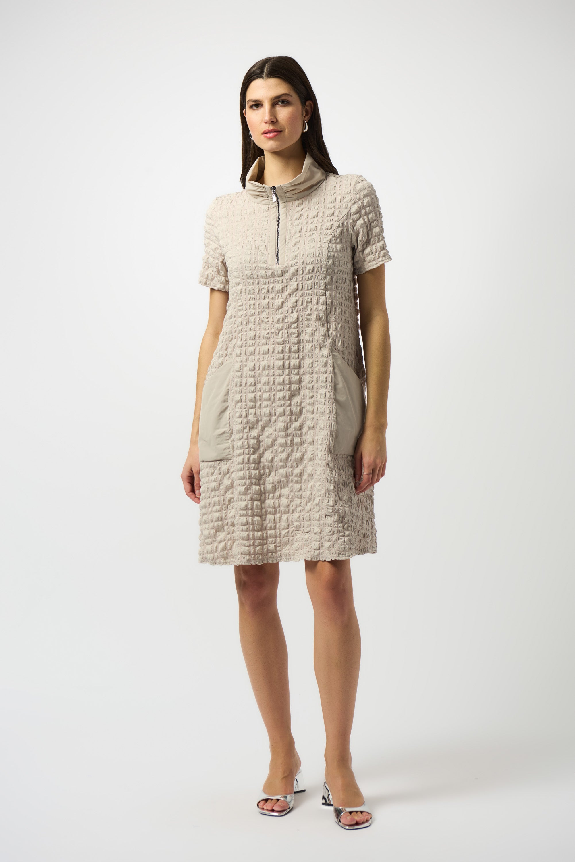 Bubble Jacquard A-Line Dress (251084)