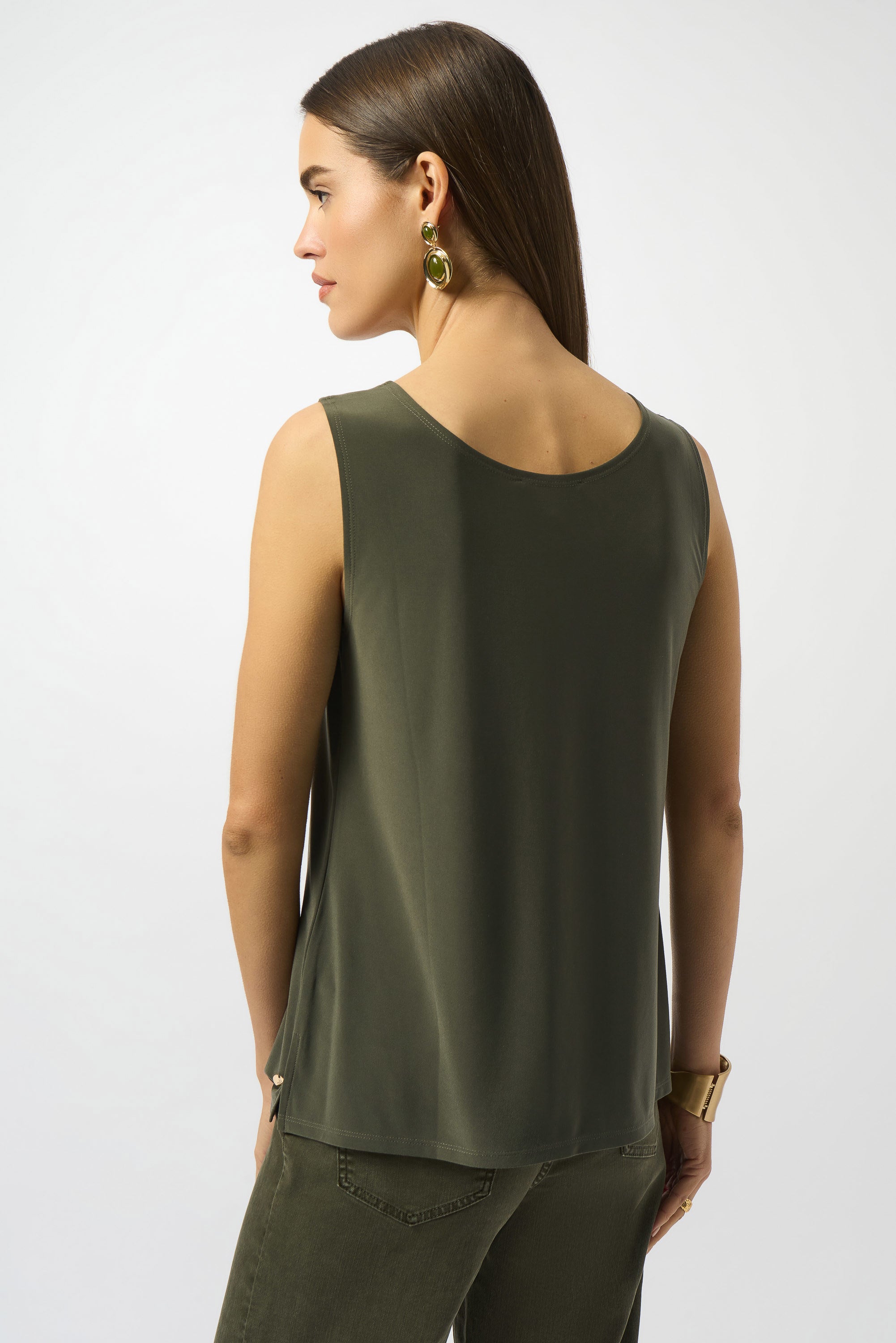 Silky Knit Scoop Neck Camisole (251970F25)