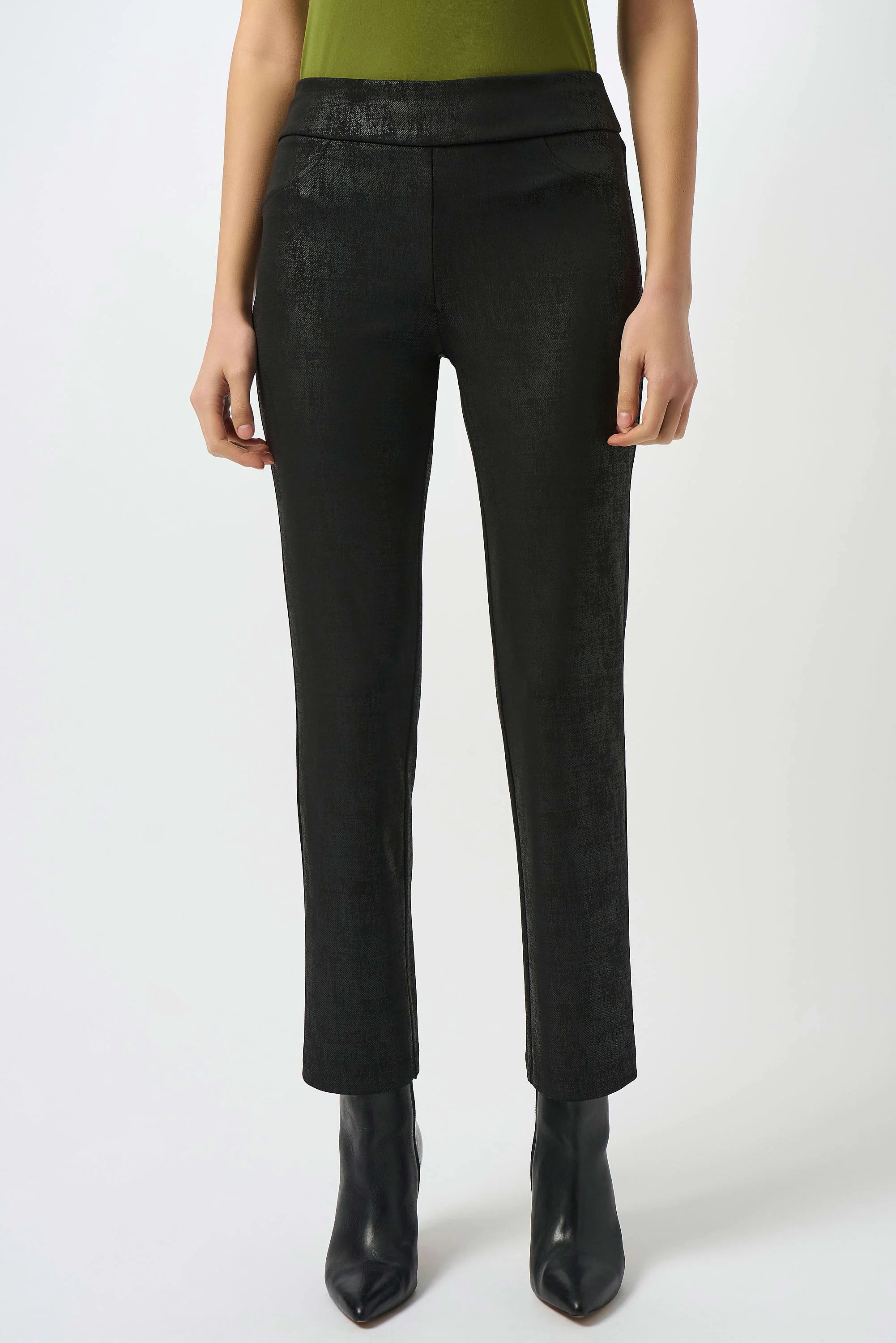 Silky Knit Straight Pull-On Pants (253000)