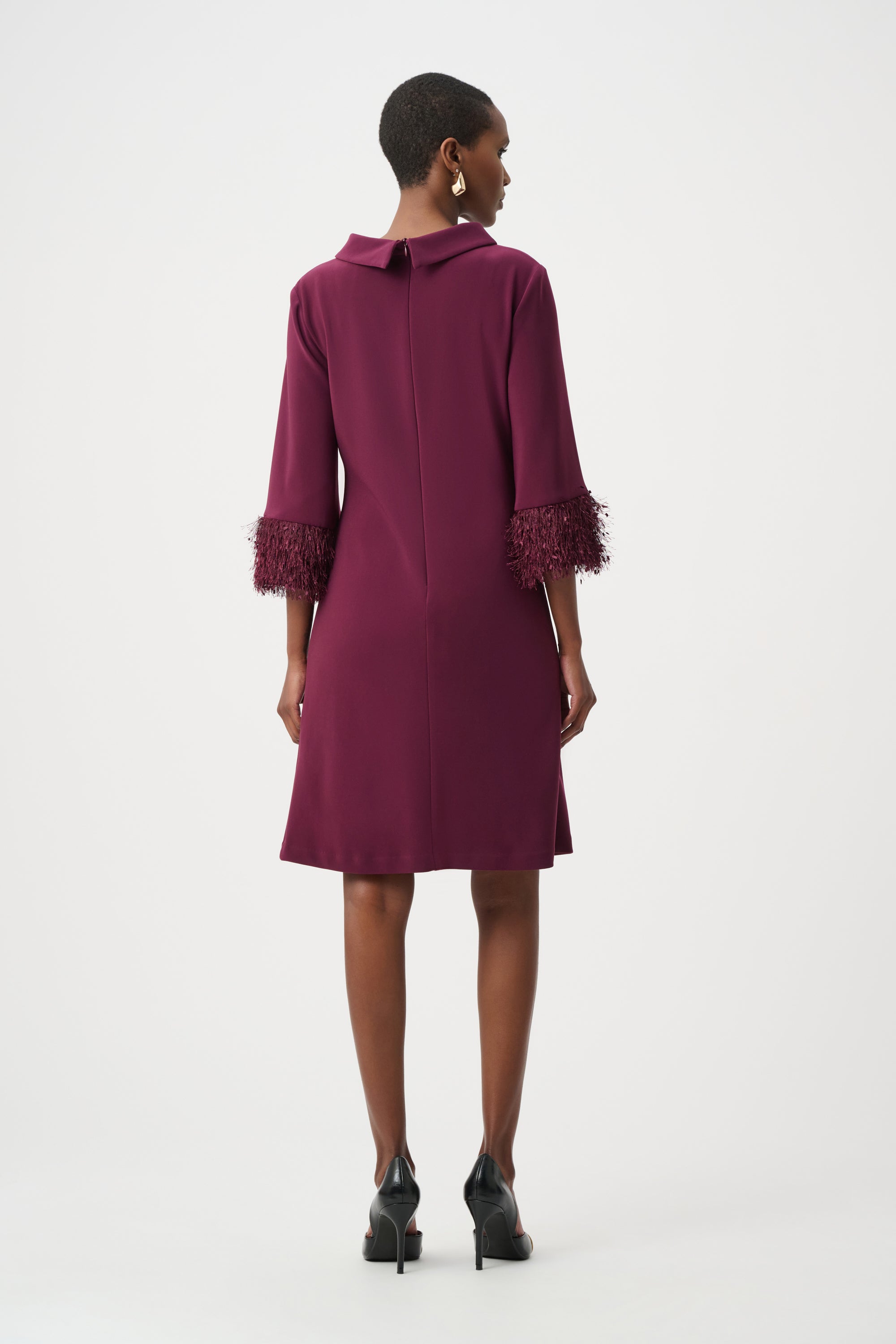 Silky Knit & Novelty A-Line Dress (JR1167)