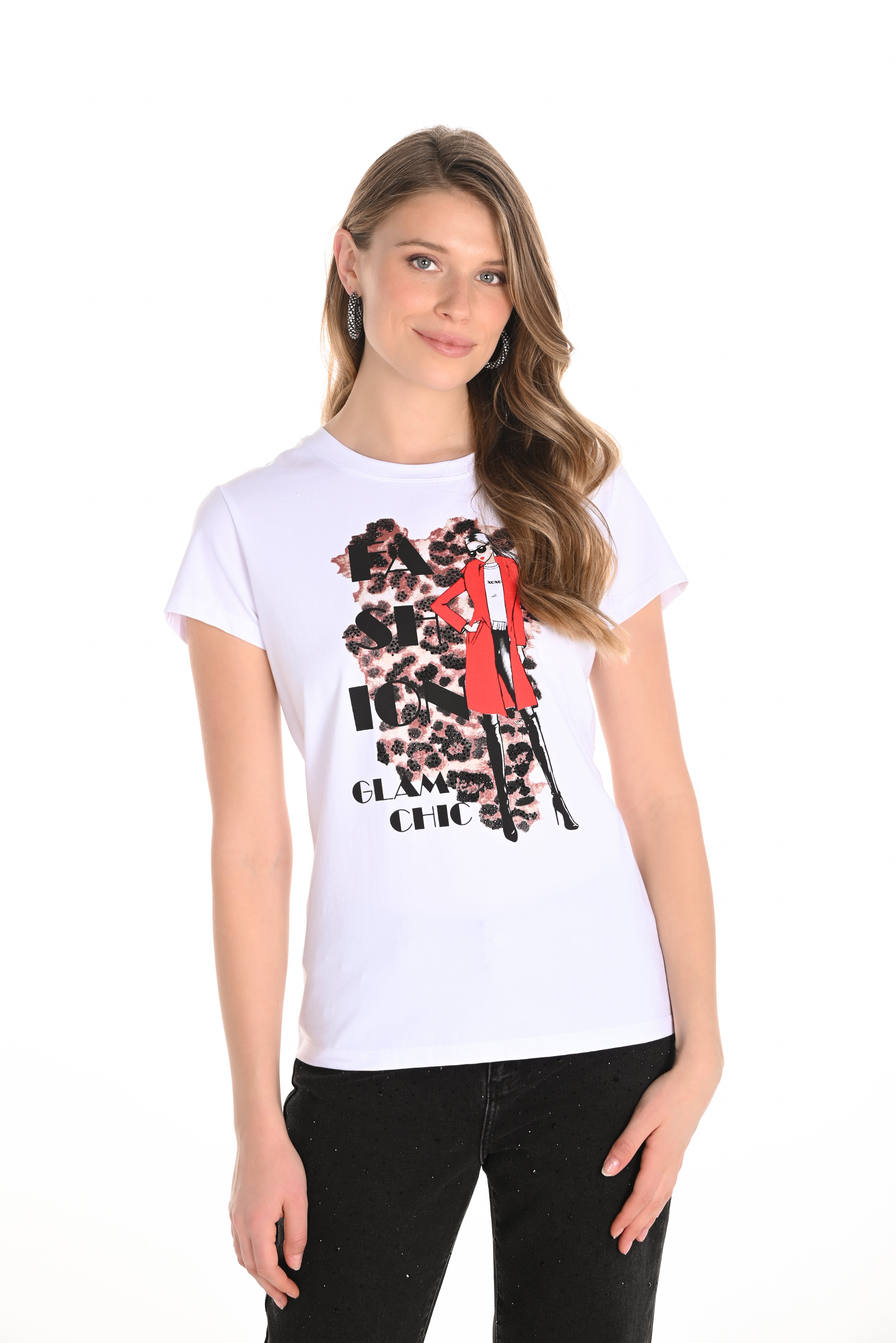Animal Print Novelty T Shirt (253712)