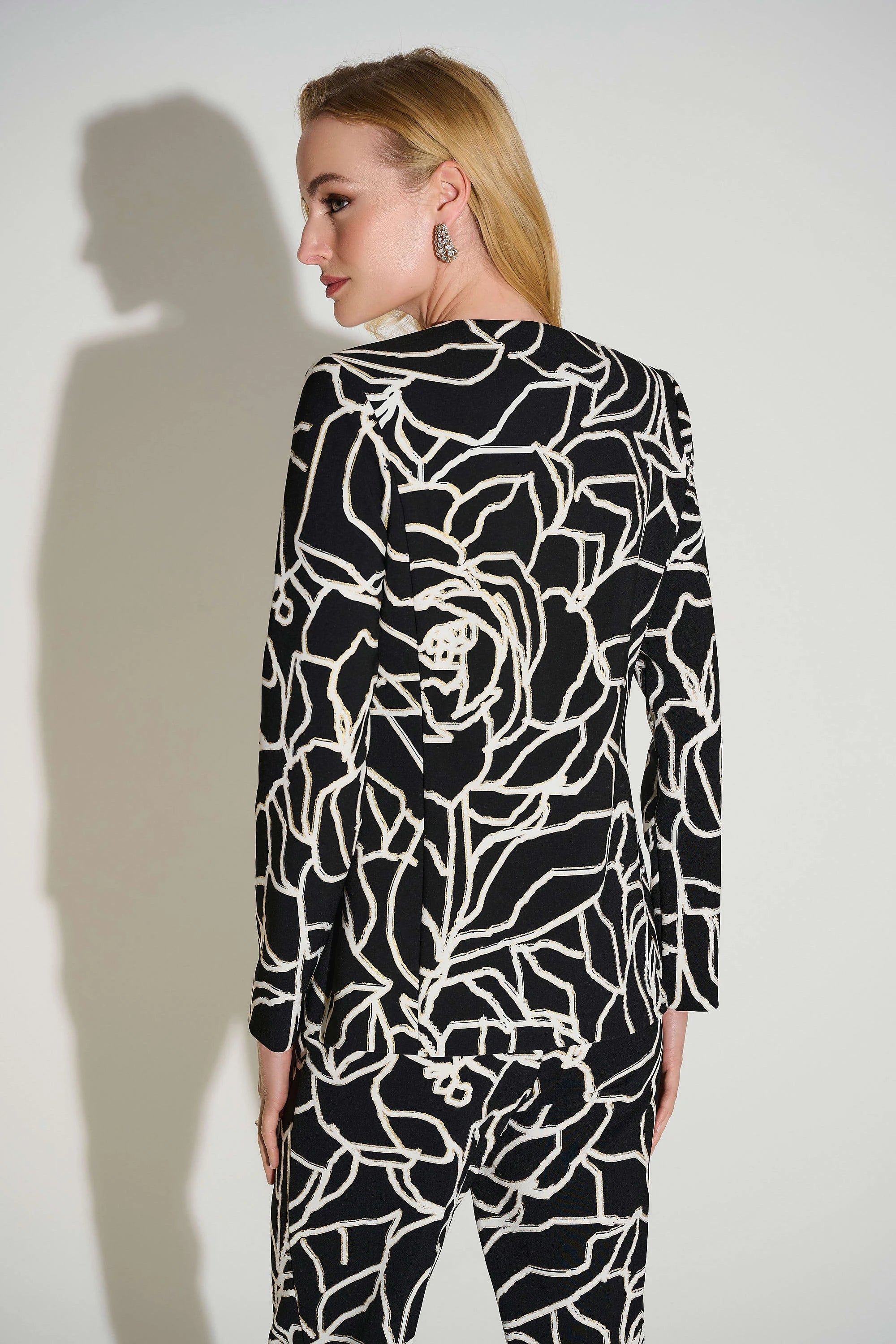 Lux Twill Foiled Floral Blazer (253781)