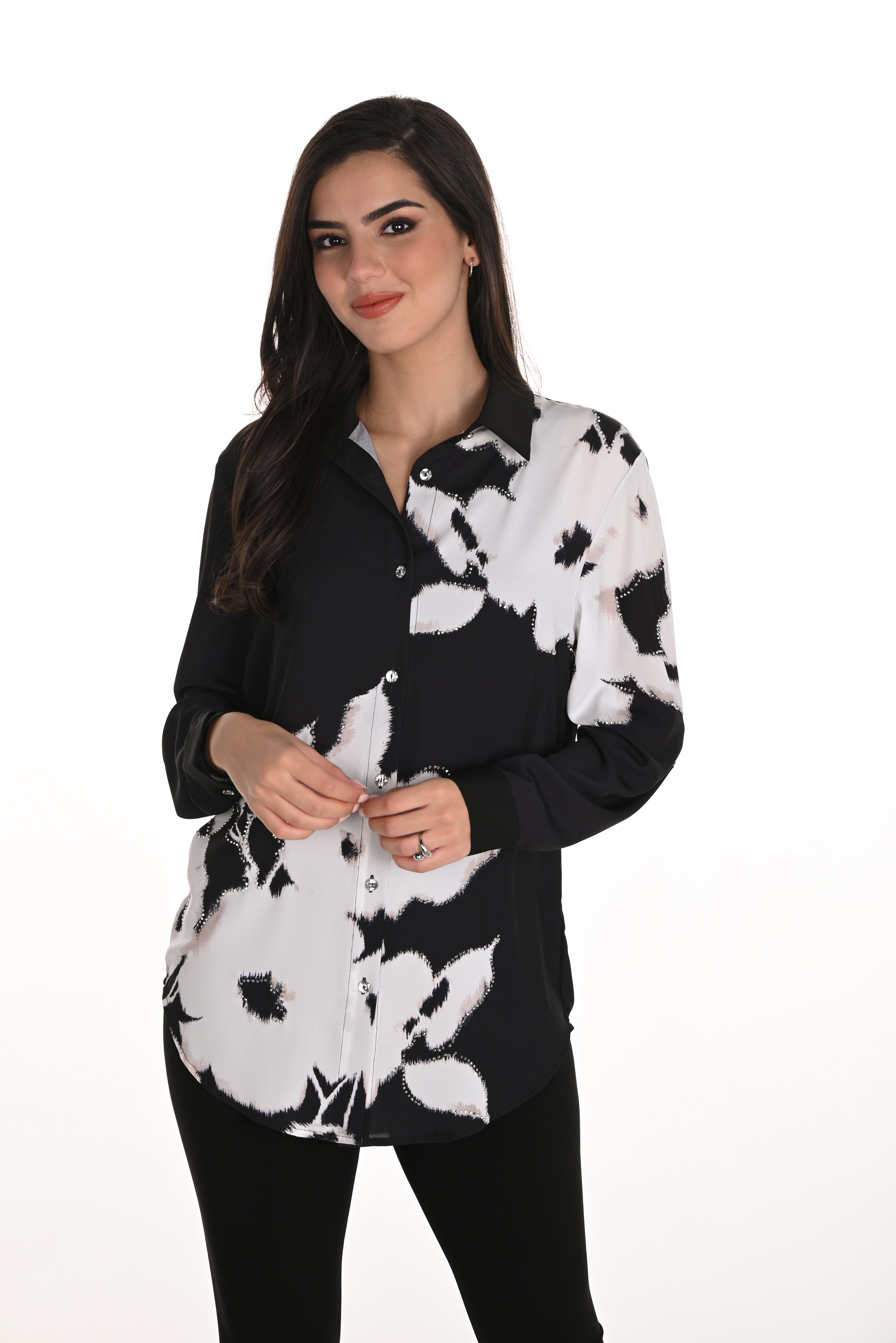 Floral Embellished Blouse (253814)