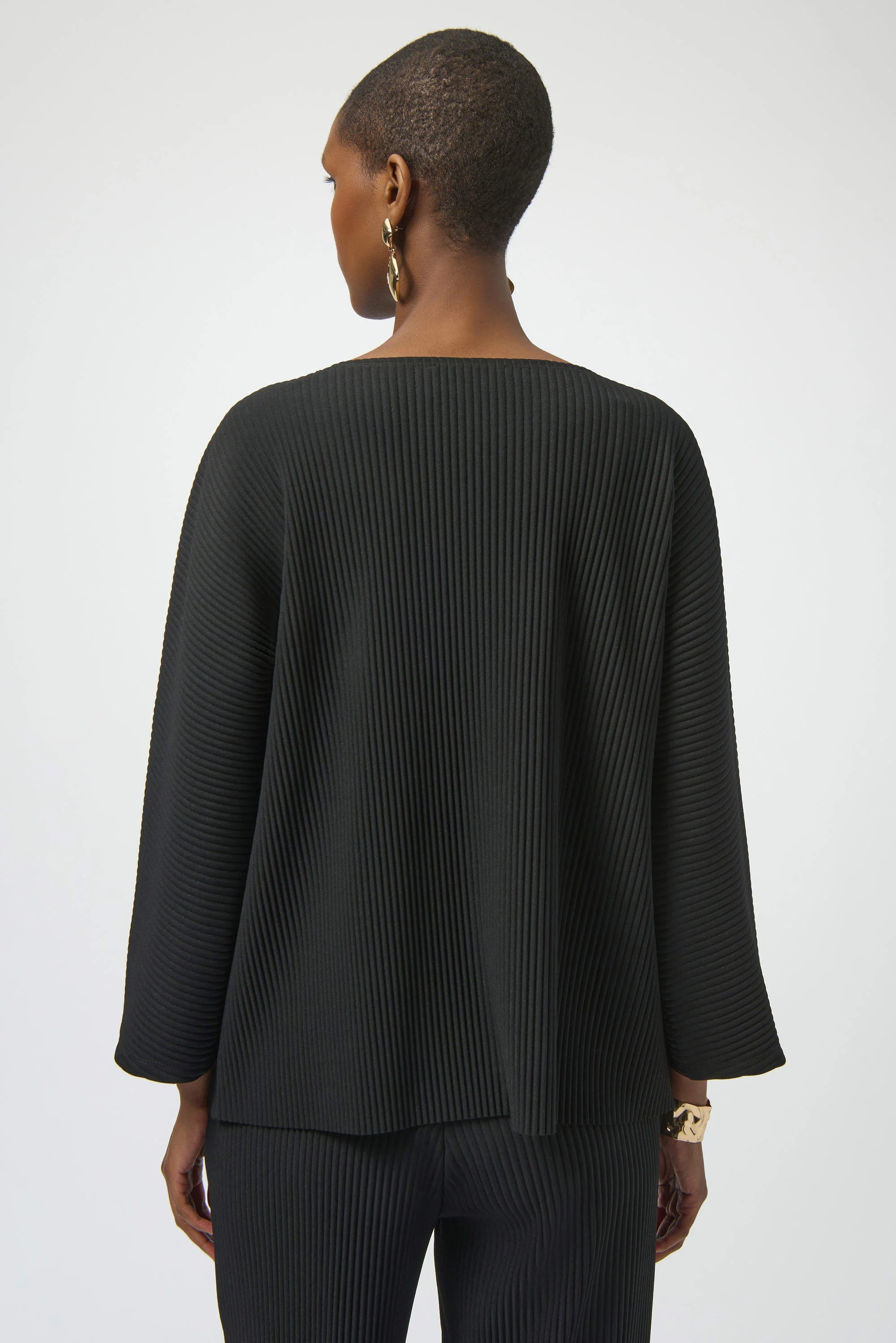 Pleated Scuba Crepe Boxy Top (254210)