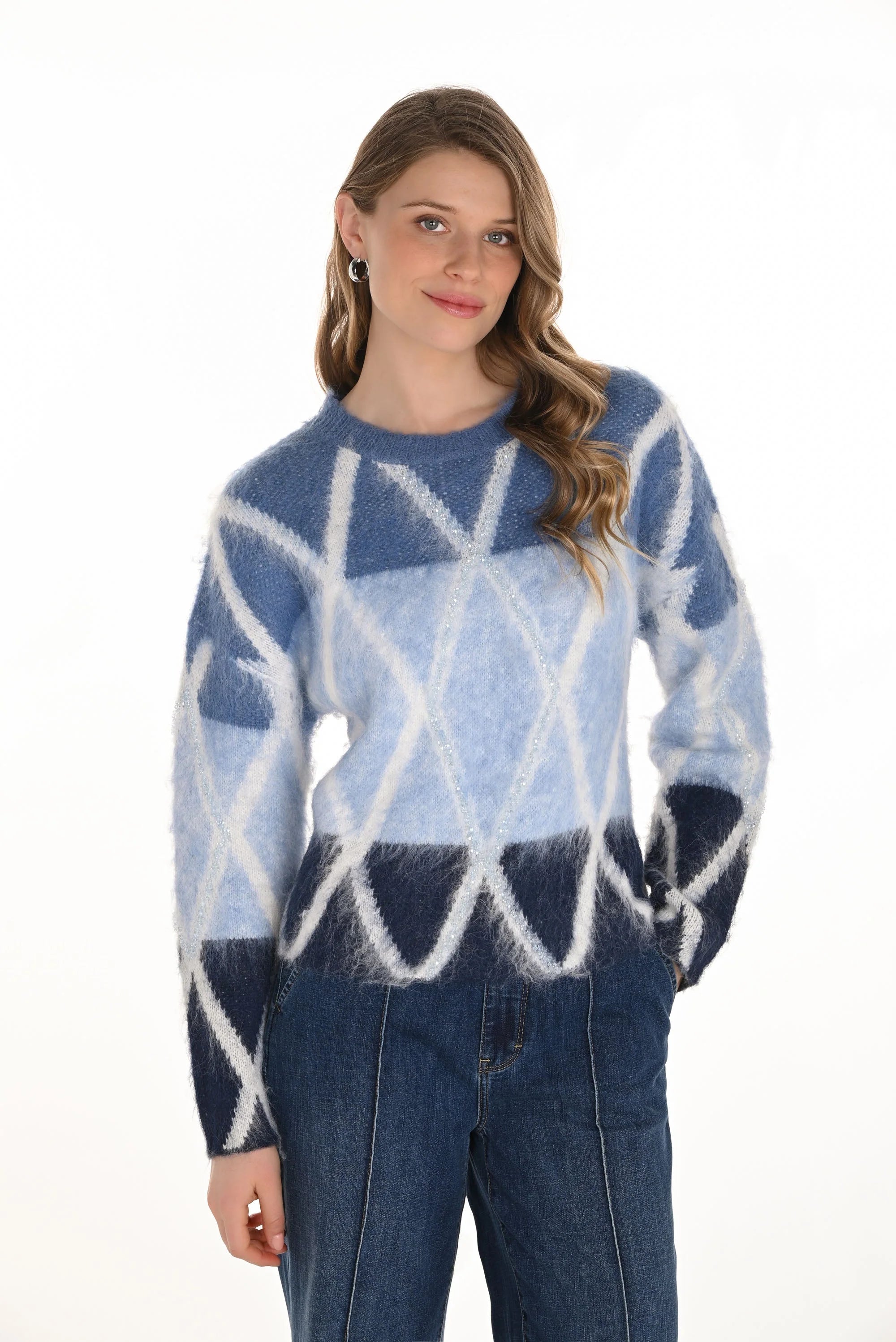 Geometric Print Sweater (254891)