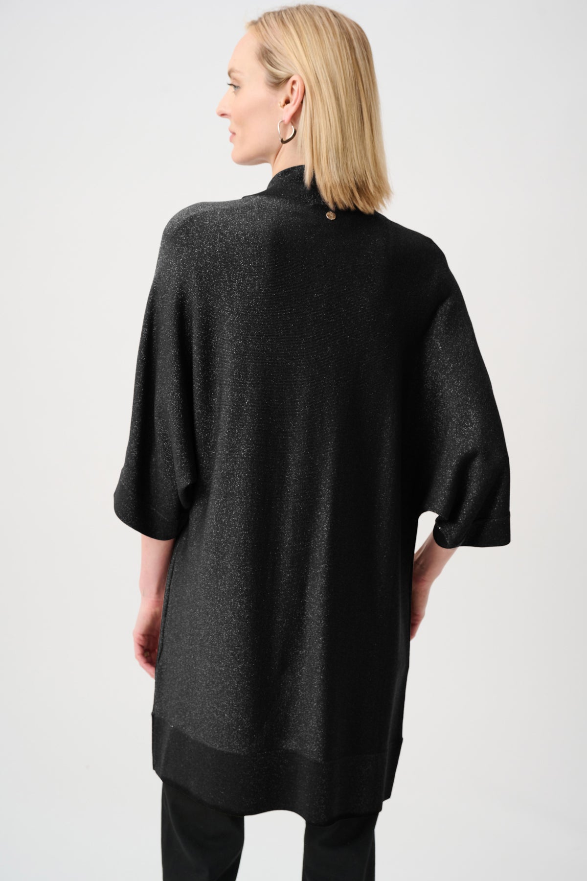 Sweater Knit Cover-Up with Iron-On Detail (254937F26)