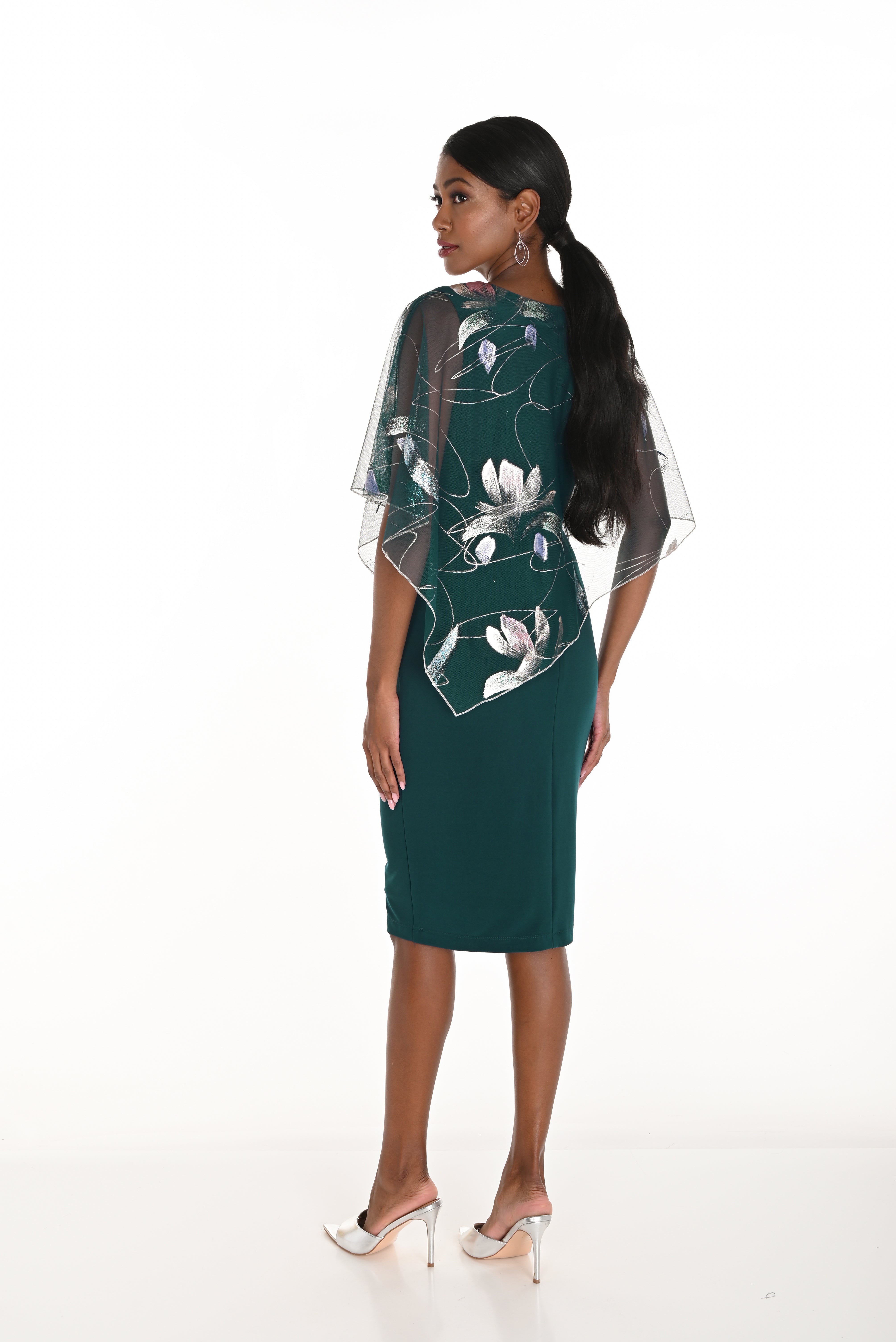 Floral Overlay Dress (FL0165)