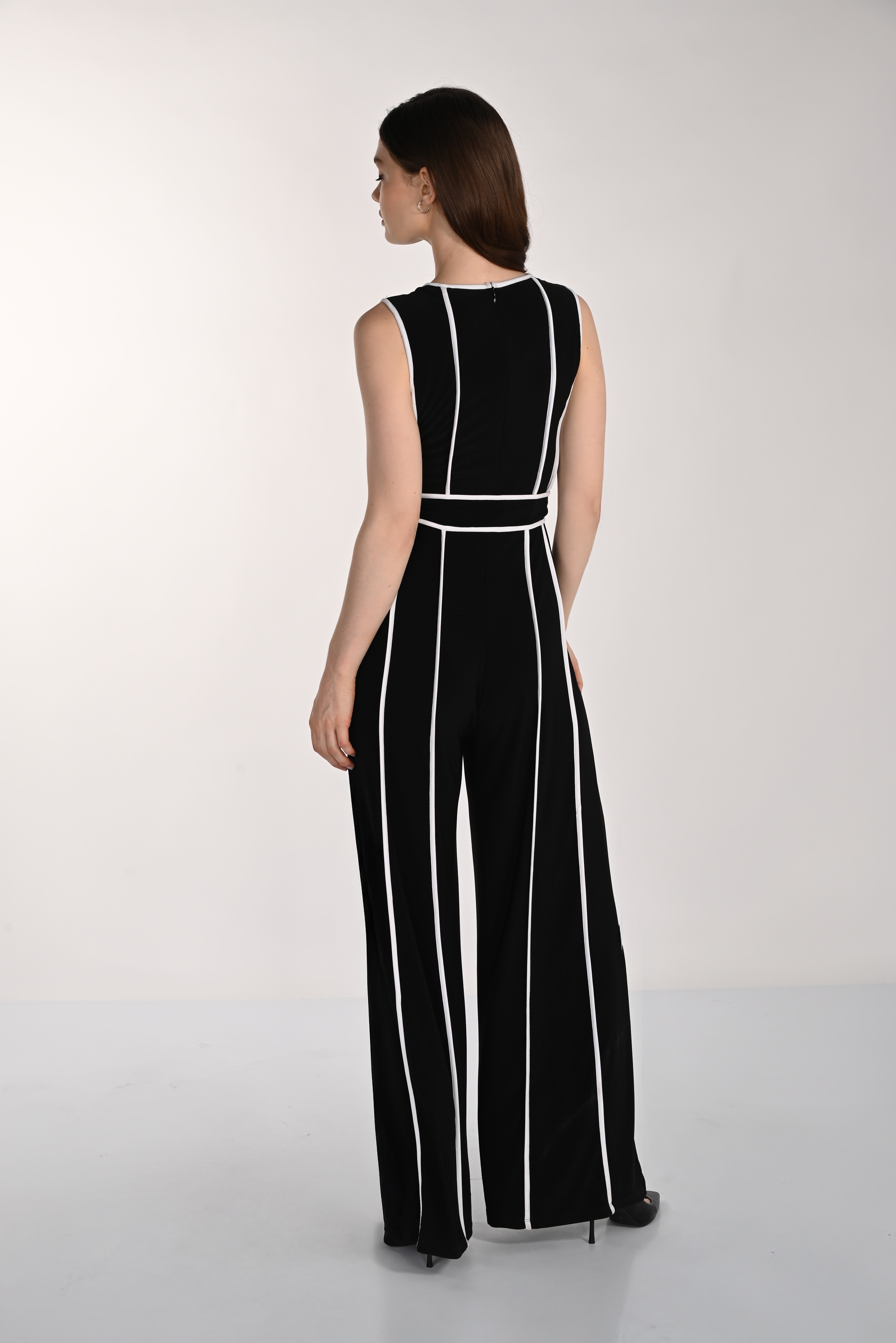 Belted Wide Leg Jumpsuit (261005)