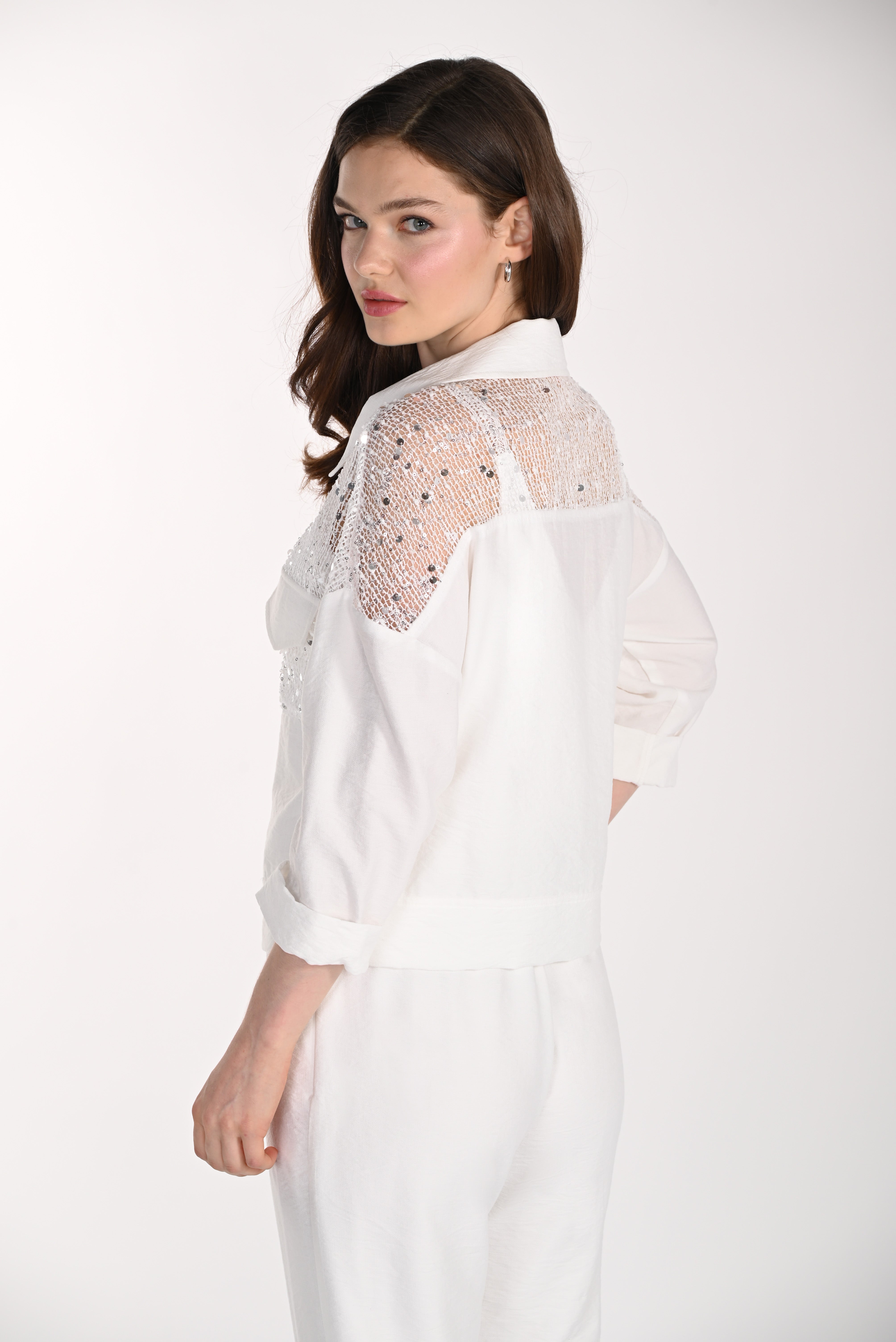 Sequined Knit Jacket (261115)
