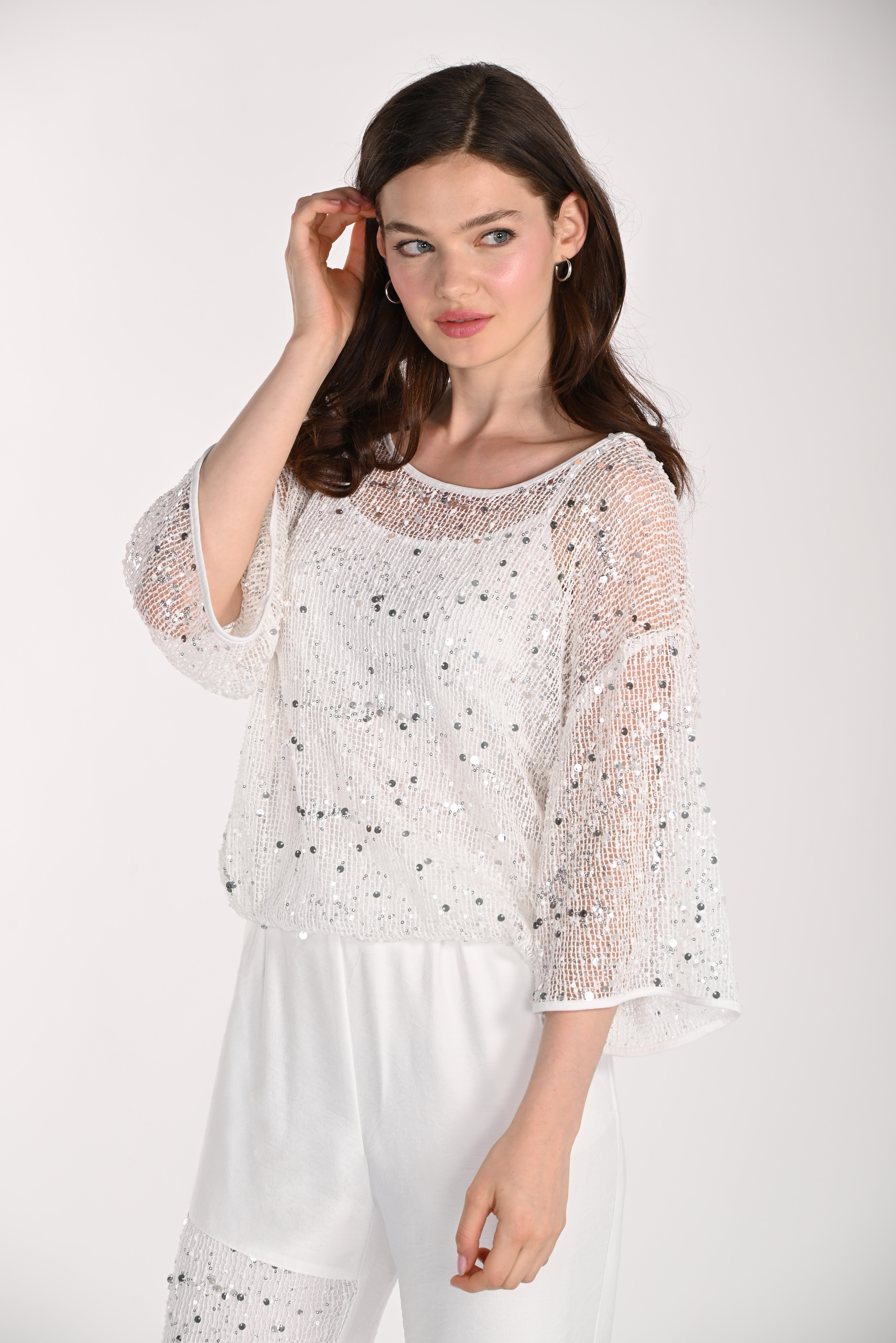 Metallic Knit Top (261116)