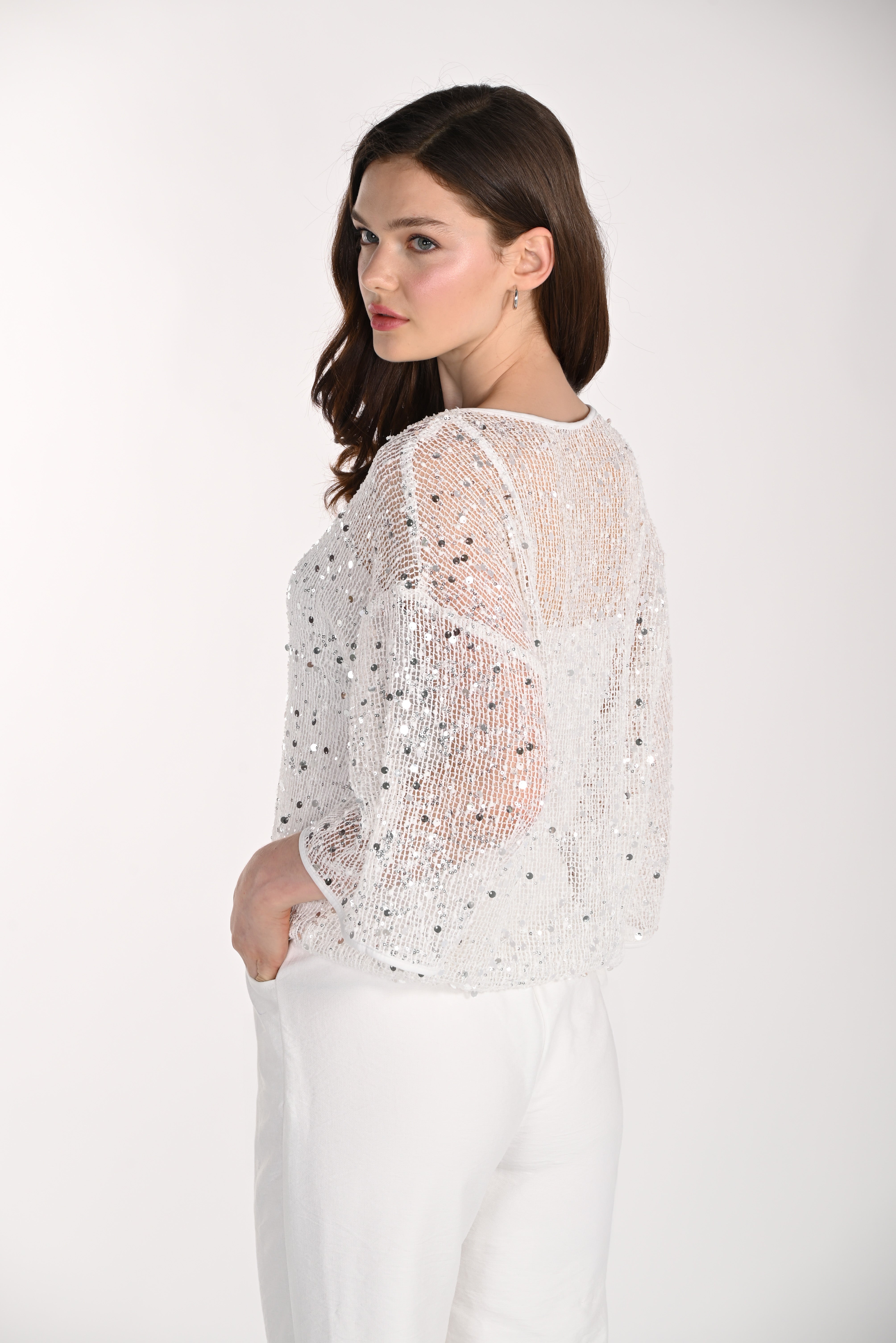 Metallic Knit Top (261116)