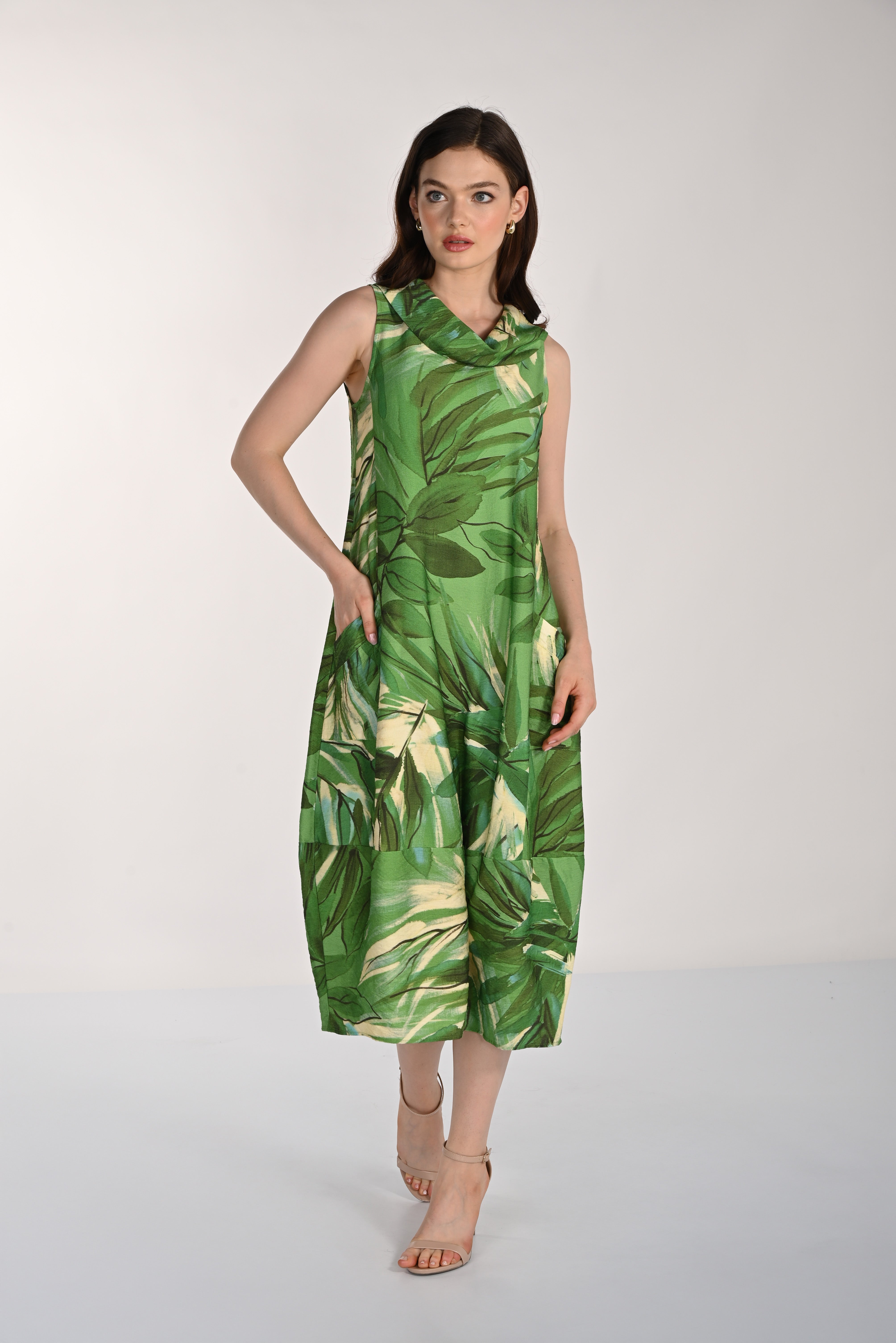 Tropical Print Dress (261366)