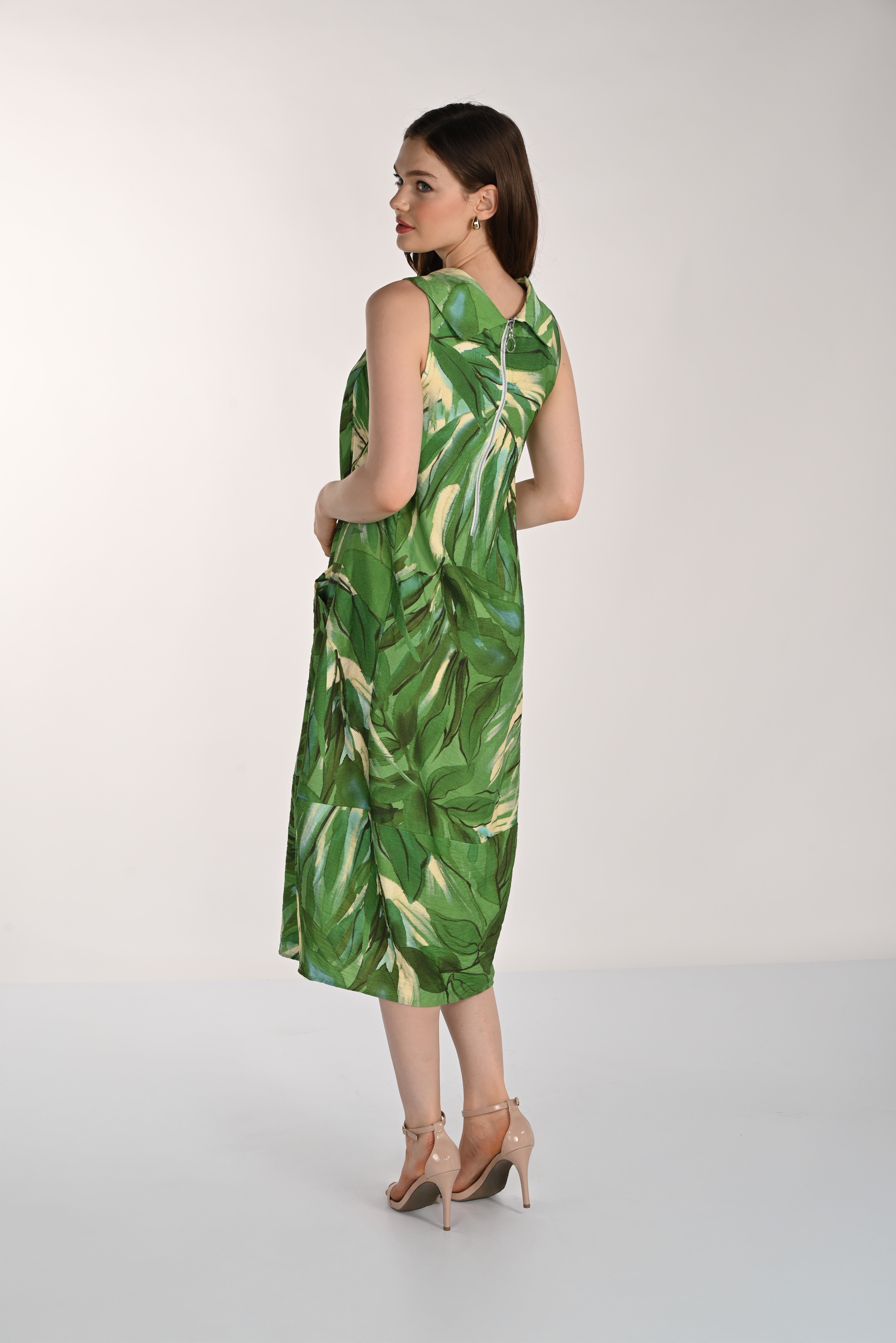 Tropical Print Dress (261366)