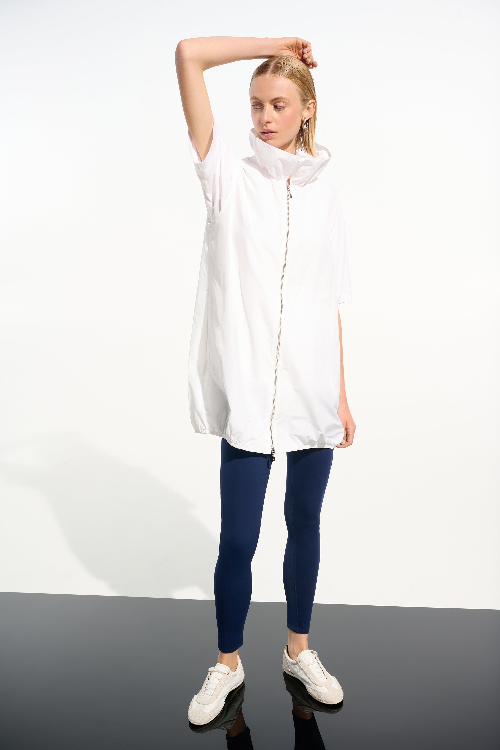 Memory Cocoon Vest With Shirred Collar (261639)