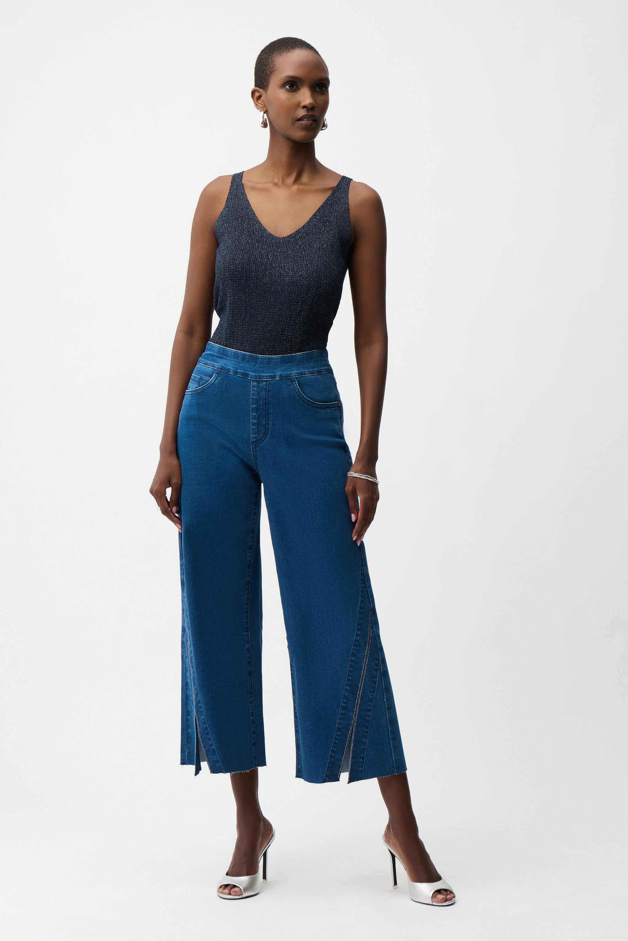 Culotte Jeans With Rhinestones (261957)