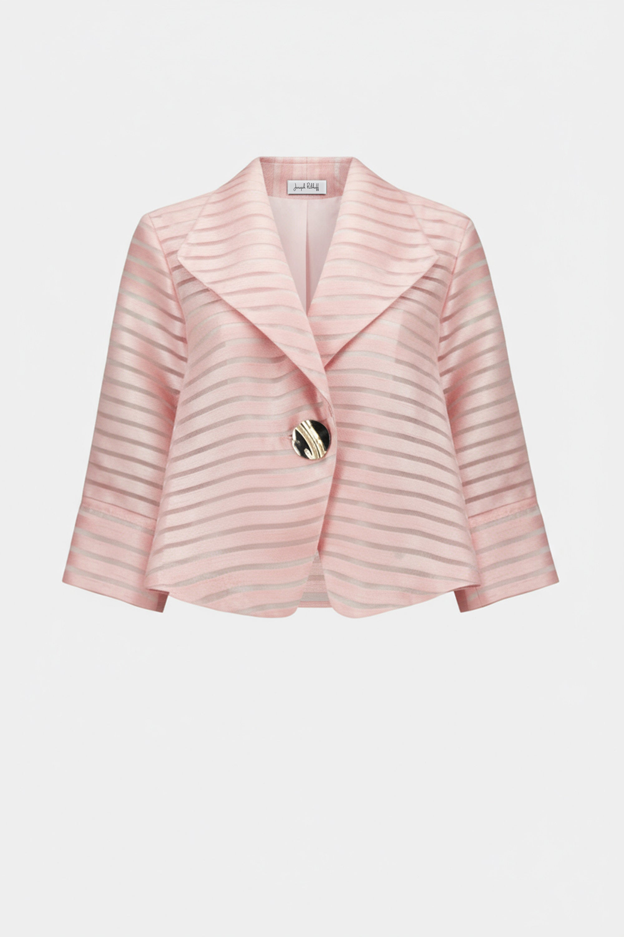 Novelty Shadow Stripe Swing Jacket With Lapel (JR1161)