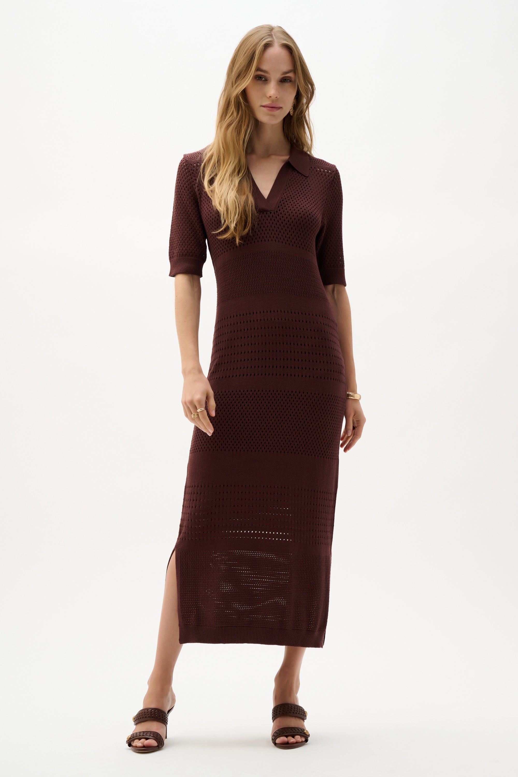 Viscose Sweater Knit Straight Dress (262931)