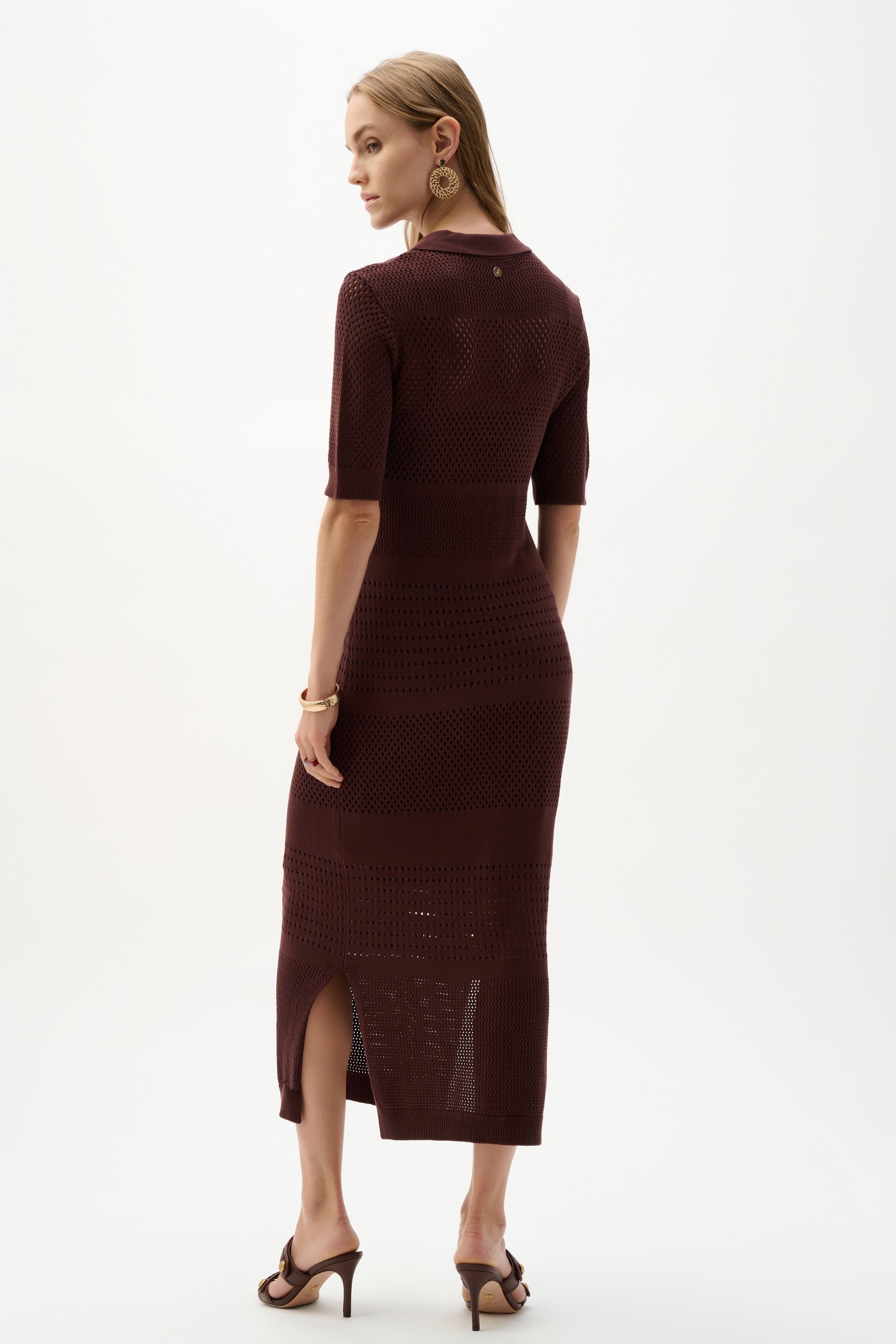 Viscose Sweater Knit Straight Dress (262931)