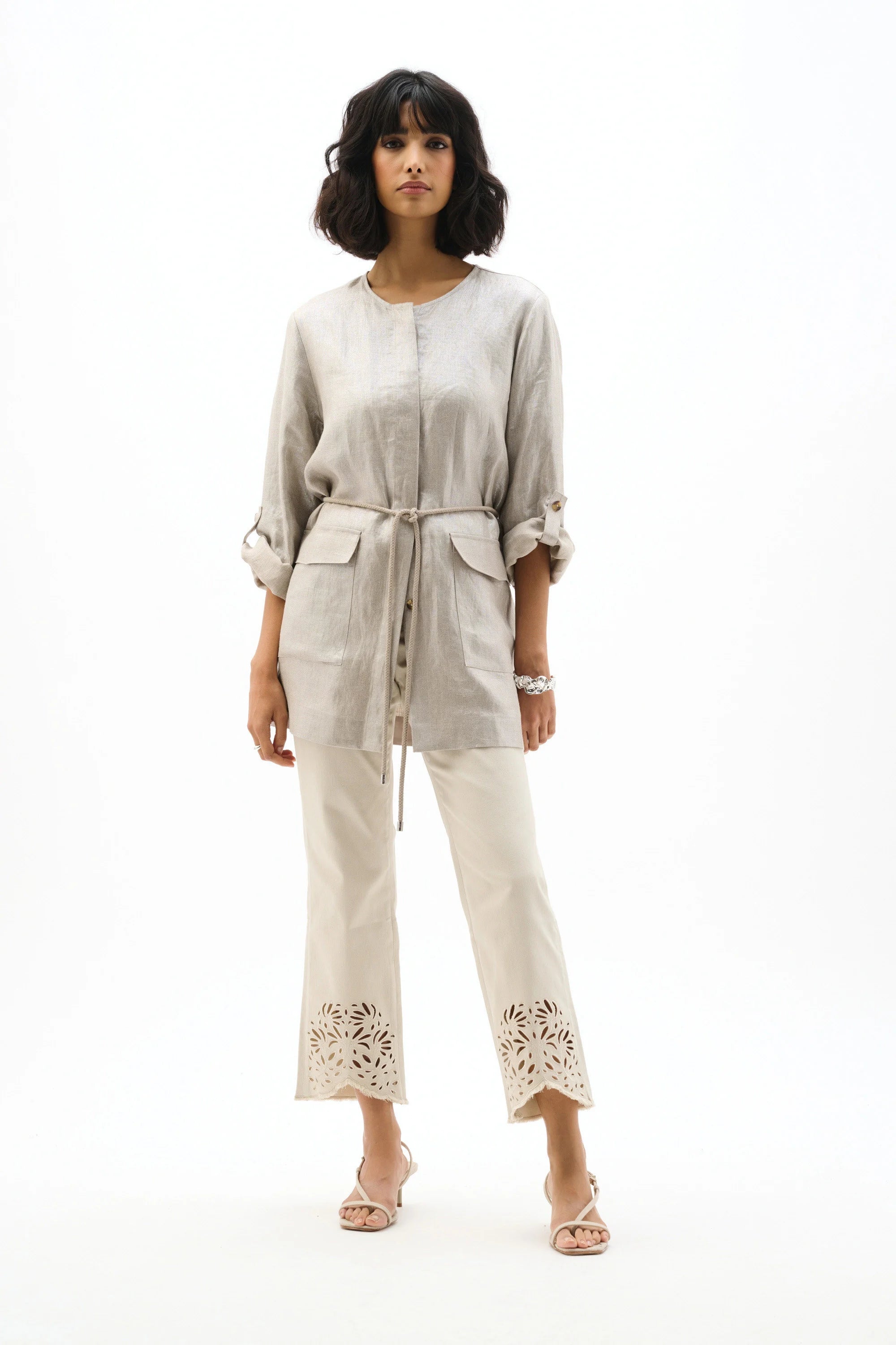 Foiled Linen Jacket (262979)