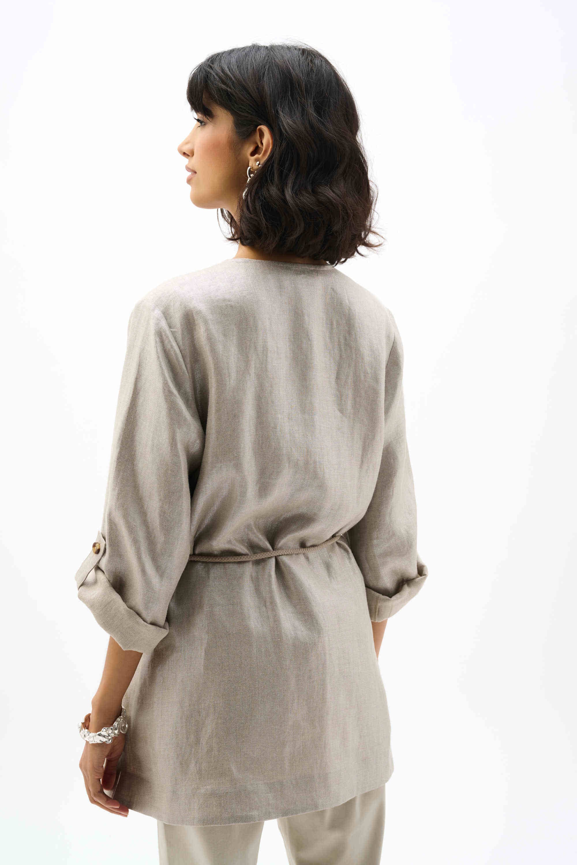 Foiled Linen Jacket (262979)