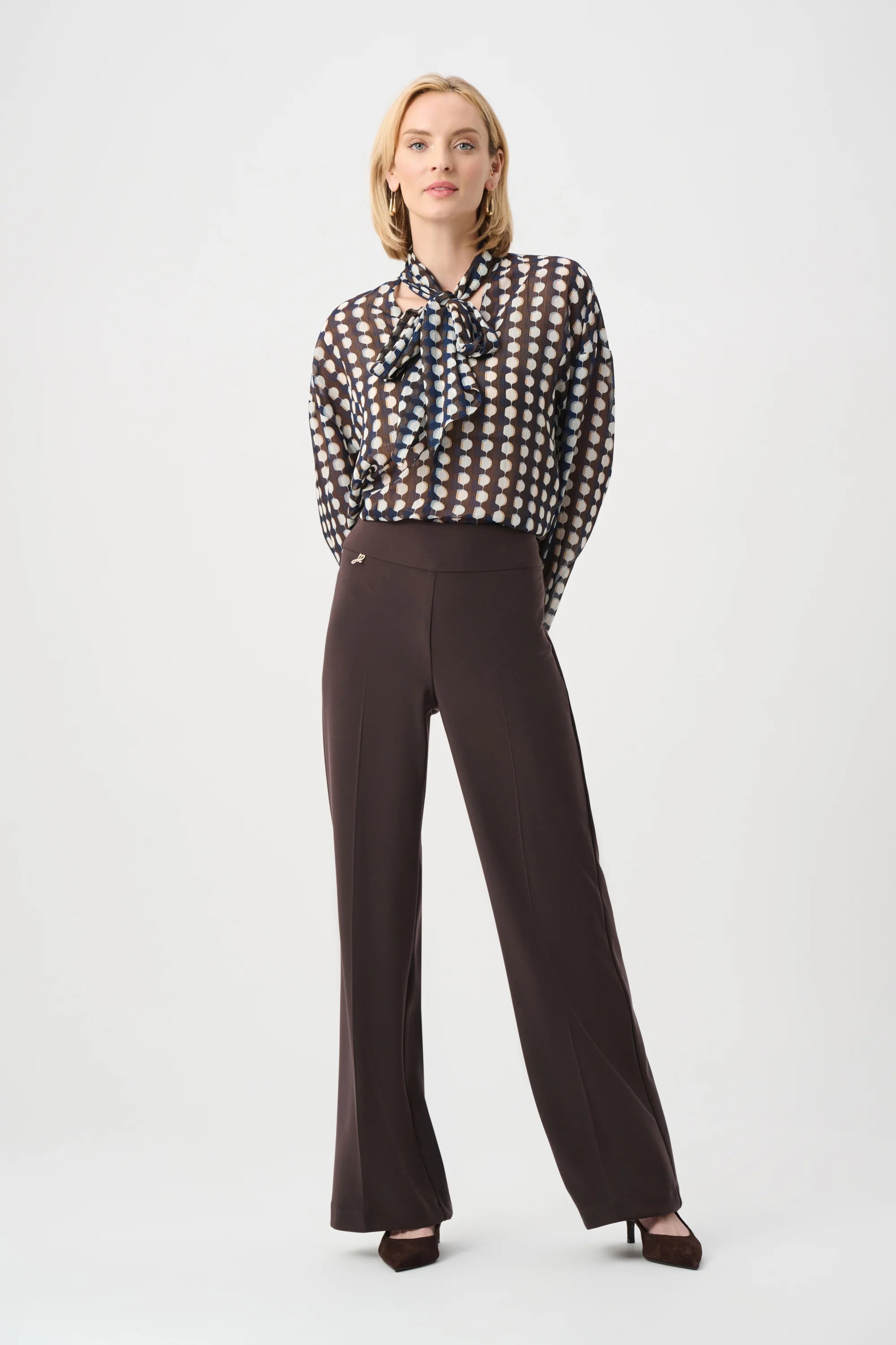 Silky Knit Wide-Leg Pull-On Pants (263074)