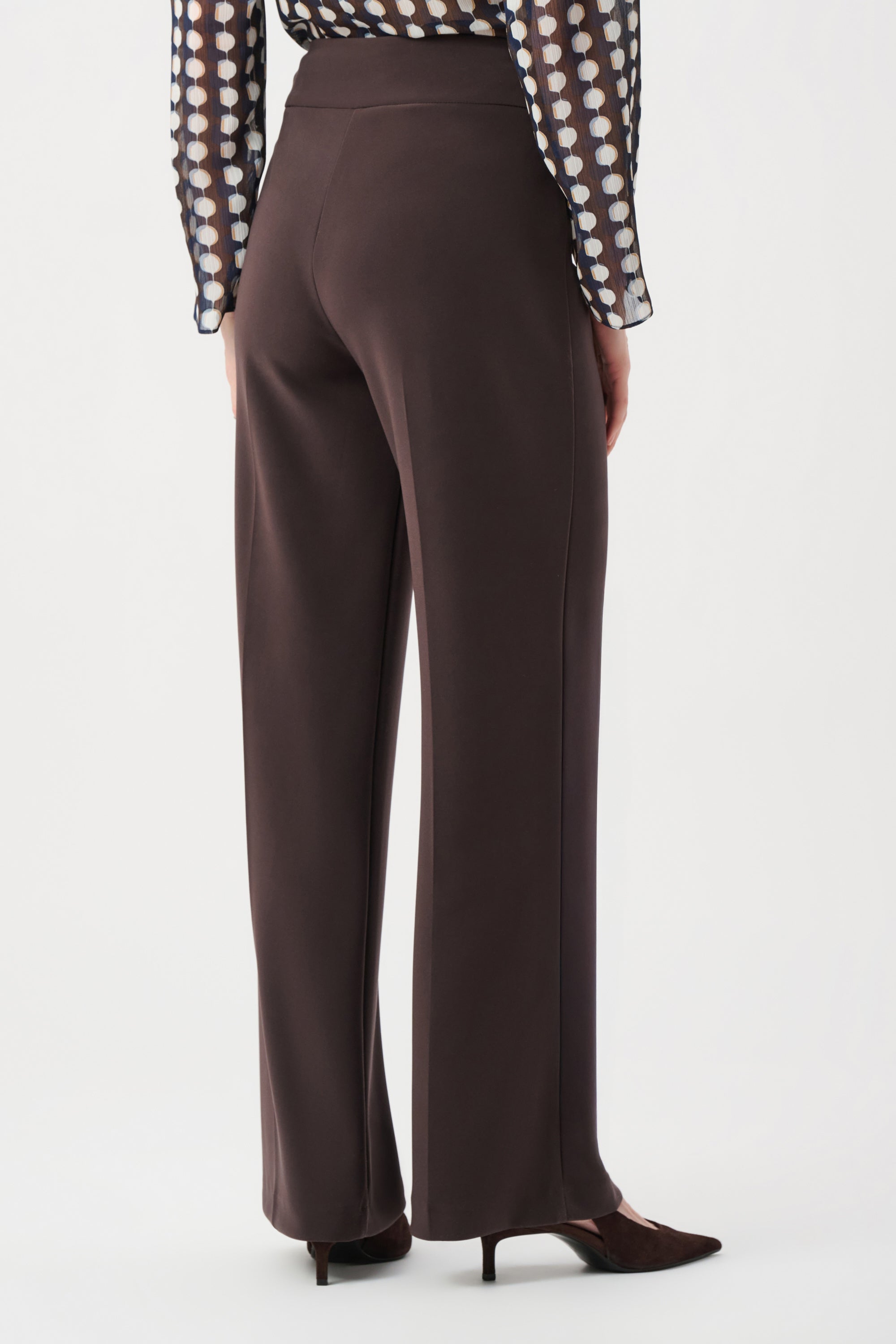 Silky Knit Wide-Leg Pull-On Pants (263074)