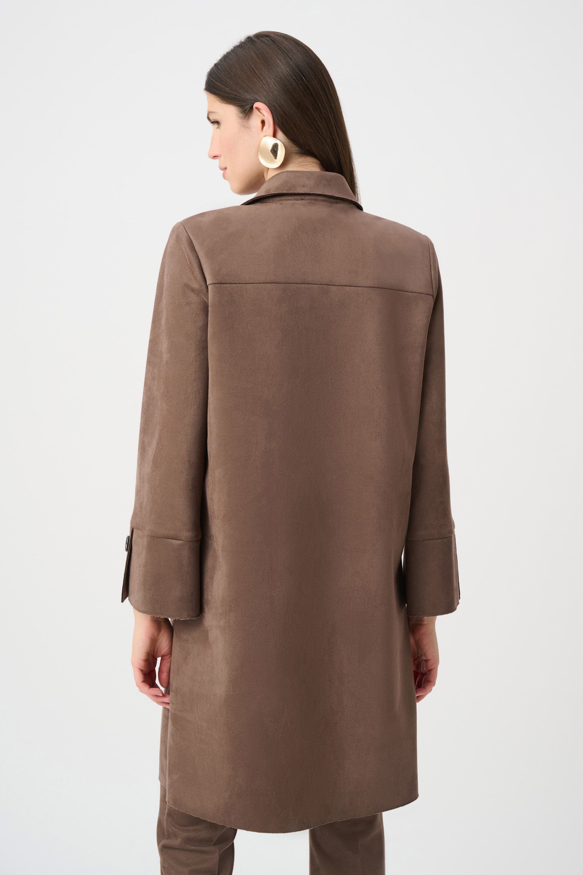 Scuba Suede Straight Coat (263146)