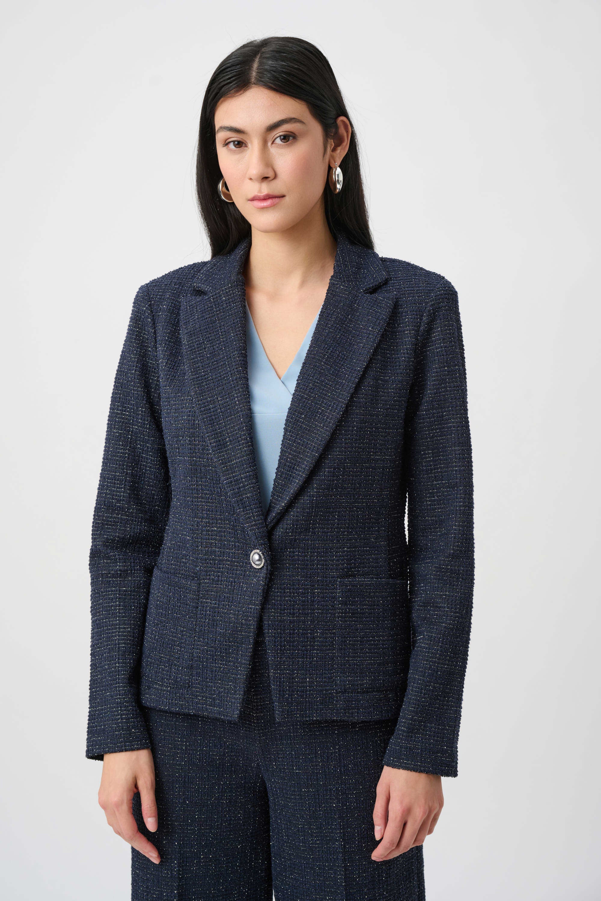 Lurex Boucle Fitted Blazer (263214)